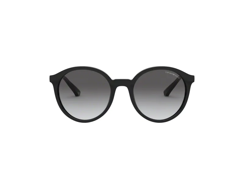Emporio Armani EA4134 501711 Occhiali da sole Acetato Nero Grigio Rotonda Normale Sfumato - immagine 2
