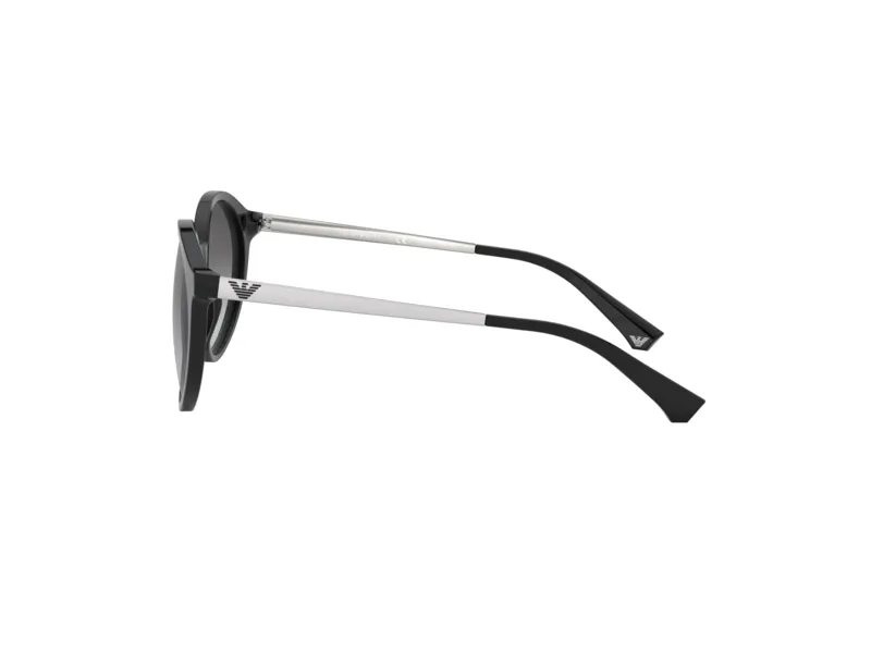 Emporio Armani EA4134 501711 Occhiali da sole Acetato Nero Grigio Rotonda Normale Sfumato - immagine 4