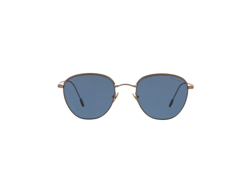 Giorgio Armani AR6048 300680 Occhiali da sole Metallo Bronzo / Rame Blu Squadrata - immagine 2