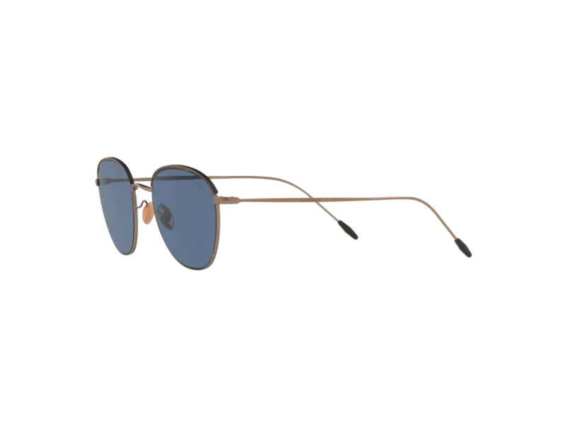 Giorgio Armani AR6048 300680 Occhiali da sole Metallo Bronzo / Rame Blu Squadrata - immagine 3