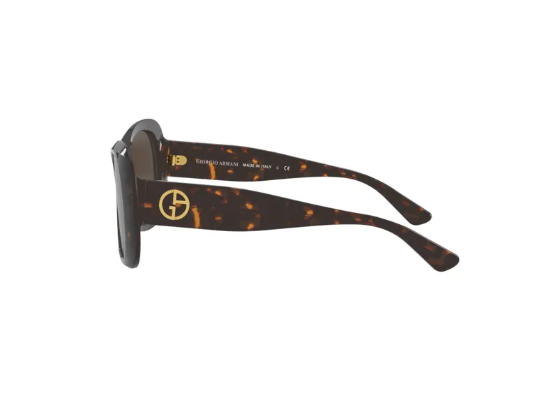 Giorgio Armani AR8132 502673 Occhiali da sole Plastica Havana Marrone Farfalla Normale - immagine 4