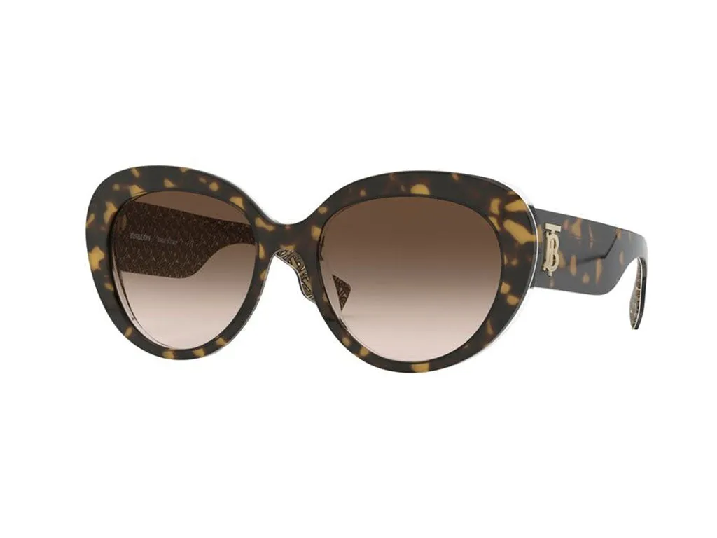 Burberry BE4298 ROSE 382713 Occhiali da sole Plastica Havana Marrone Cat Eye Normale Sfumato - immagine 1