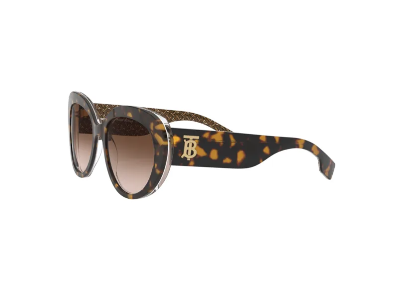 Burberry BE4298 ROSE 382713 Occhiali da sole Plastica Havana Marrone Cat Eye Normale Sfumato - immagine 3