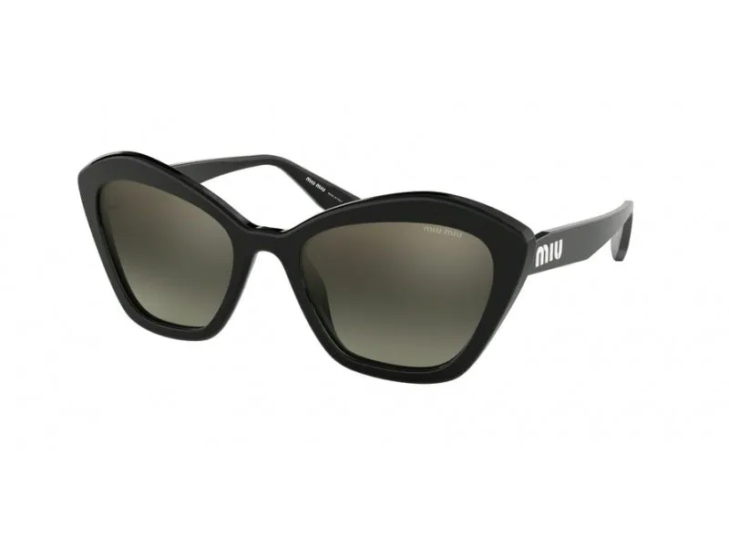 Miu Miu MU 05US CORE COLLECTION 1AB5O0 Occhiali da sole Plastica Nero Geometrica Normale - immagine 1