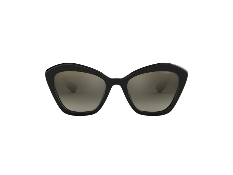 Miu Miu MU 05US CORE COLLECTION 1AB5O0 Occhiali da sole Plastica Nero Geometrica Normale - immagine 2