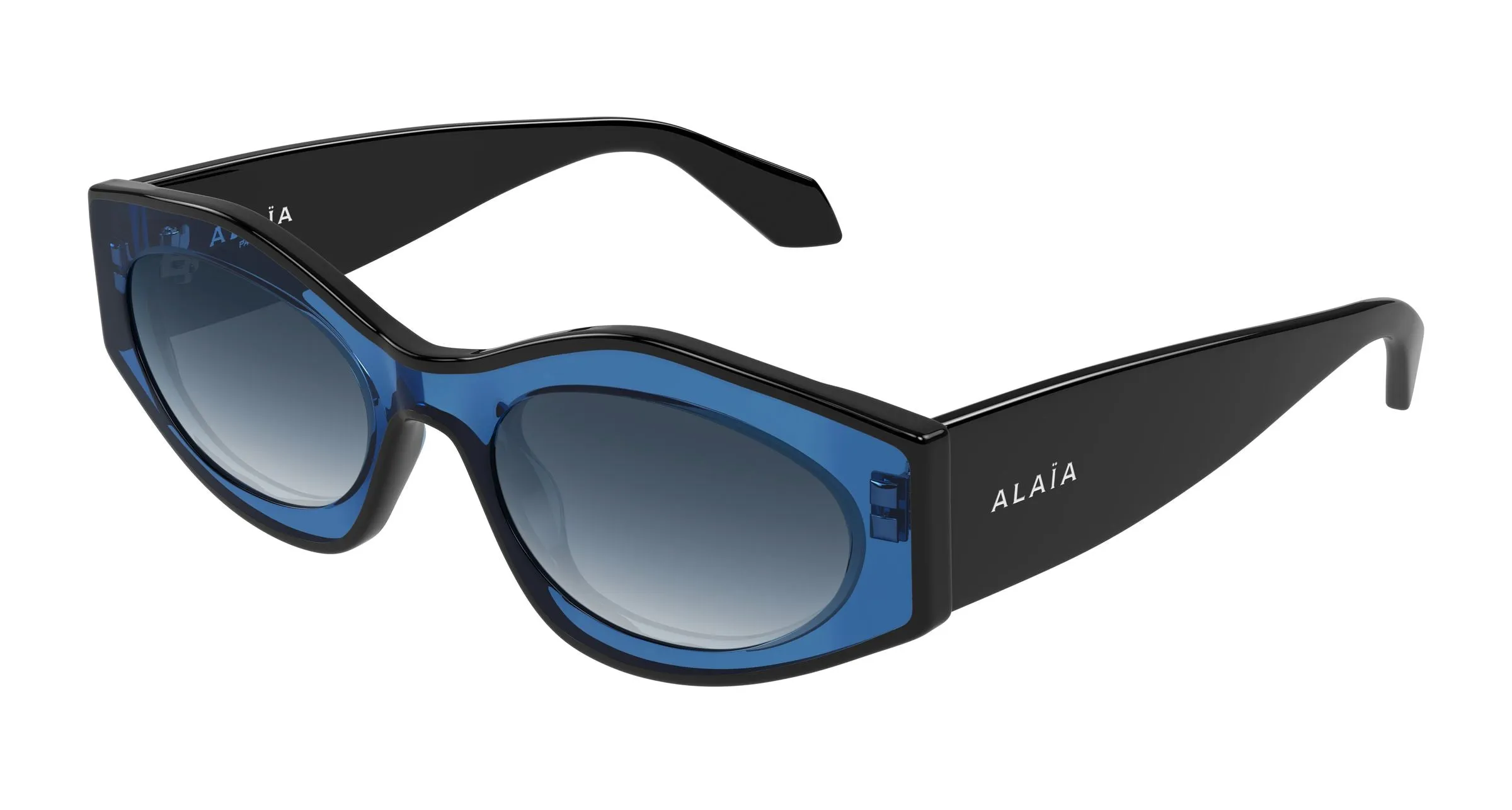 AZZEDINE ALAÏA AA0093S 003 Occhiali da sole Acetato Blu Blu Cat Eye - immagine 1