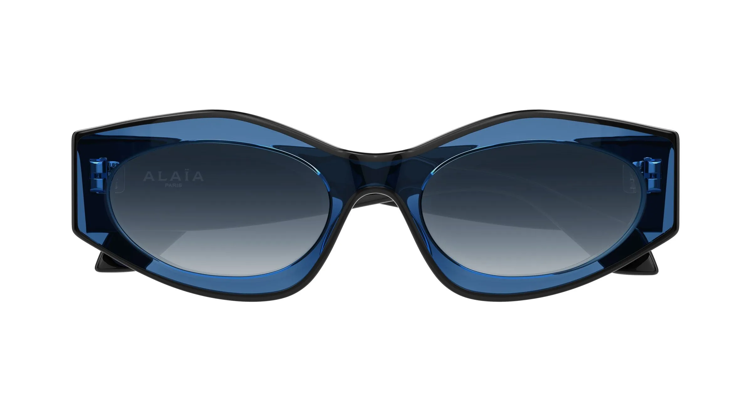 AZZEDINE ALAÏA AA0093S 003 Occhiali da sole Acetato Blu Blu Cat Eye - immagine 2