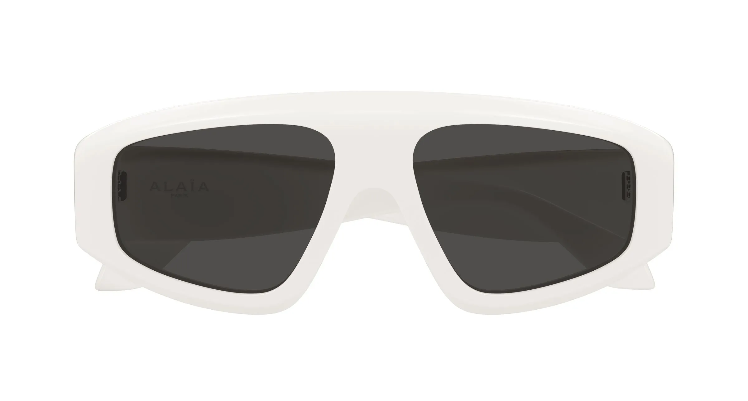 AZZEDINE ALAÏA AA0092S 003 Occhiali da sole Acetato Bianco Grigio Maschera - immagine 2