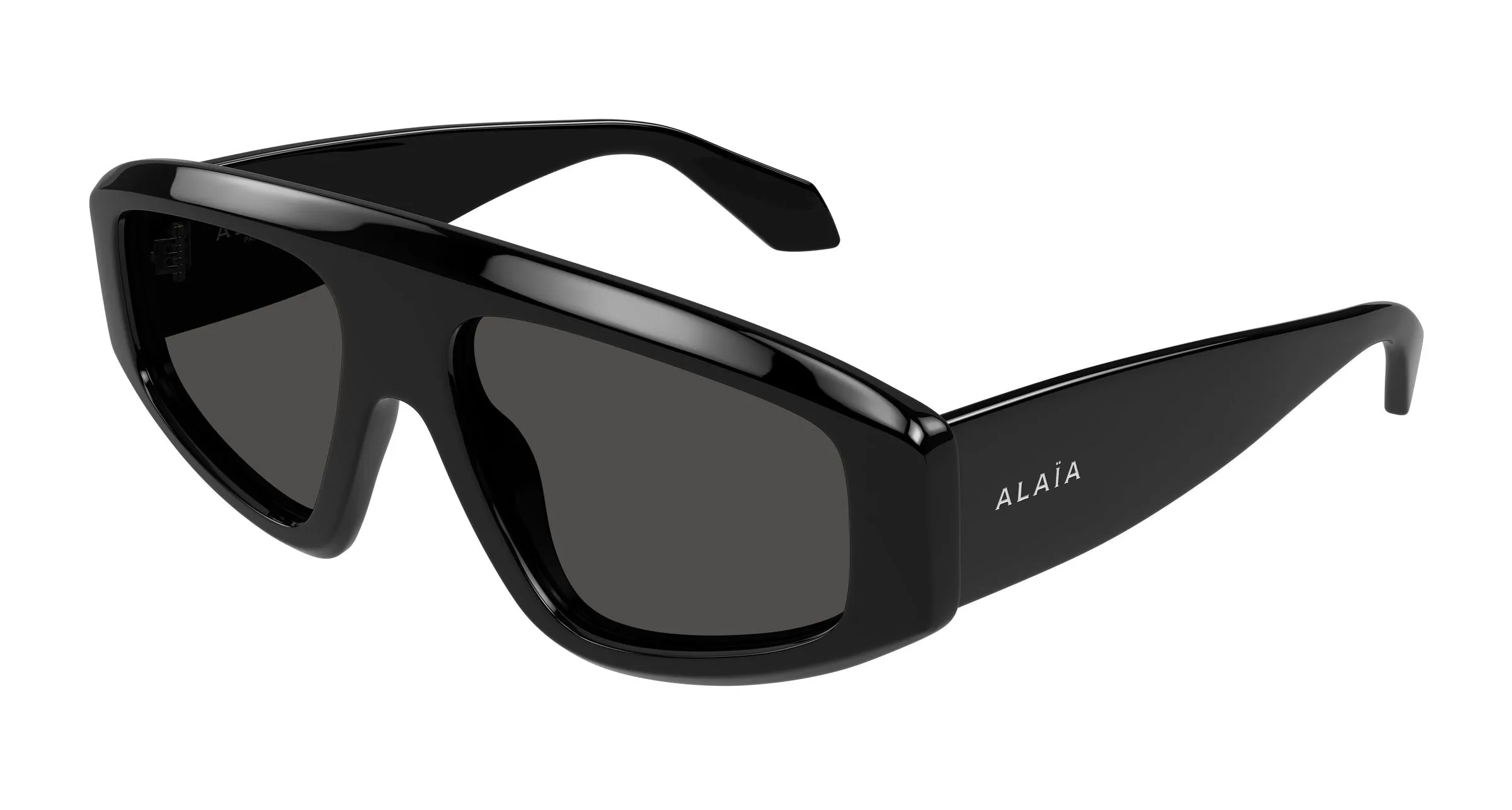 AZZEDINE ALAÏA AA0092S 001 Occhiali da sole Acetato Nero Grigio Maschera - immagine 1
