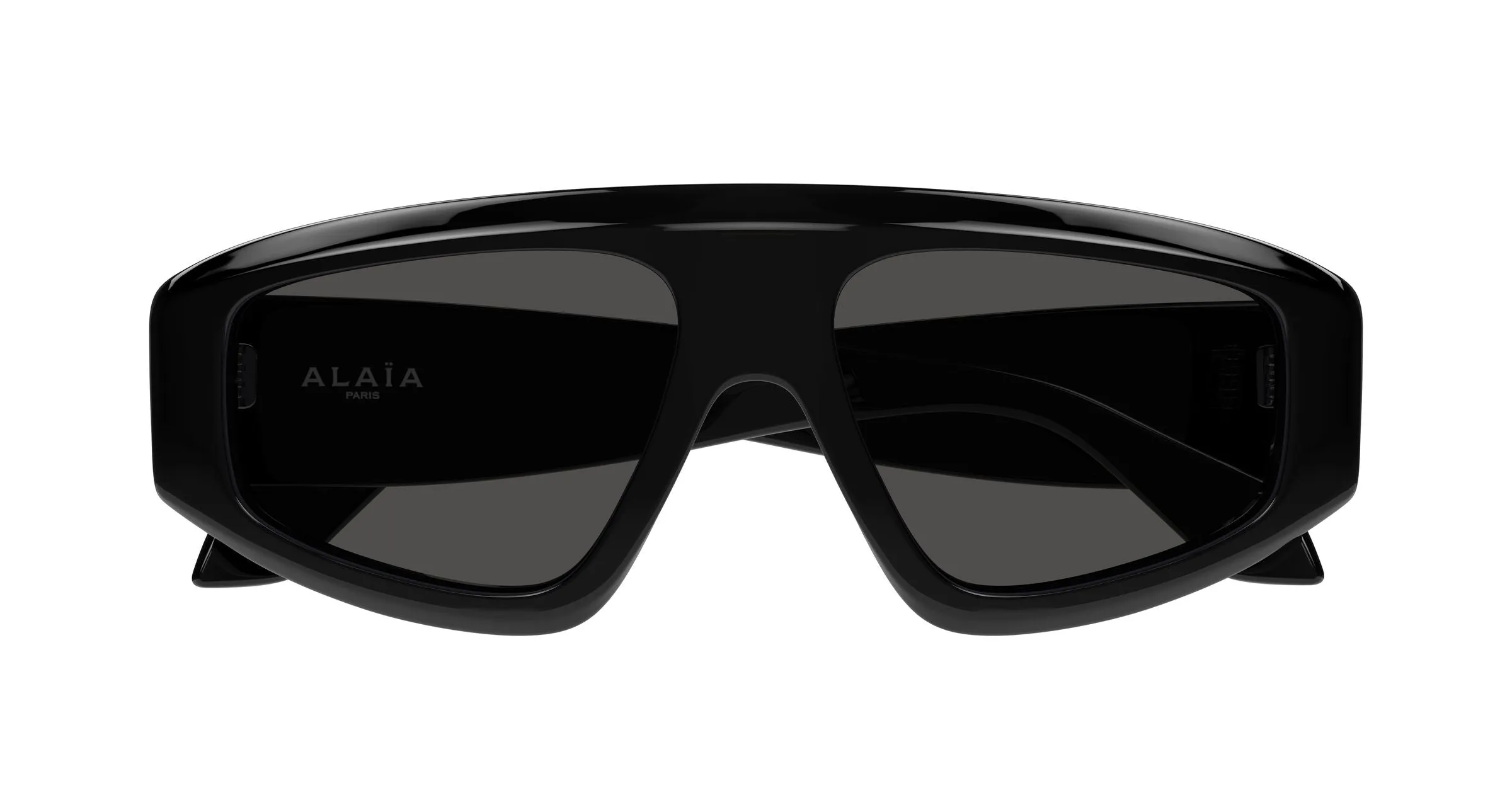 AZZEDINE ALAÏA AA0092S 001 Occhiali da sole Acetato Nero Grigio Maschera - immagine 2