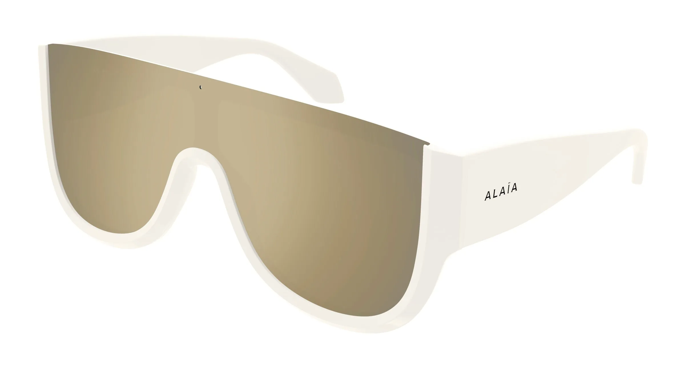 AZZEDINE ALAÏA AA0087S 005 Occhiali da sole Acetato Bianco Maschera - immagine 1