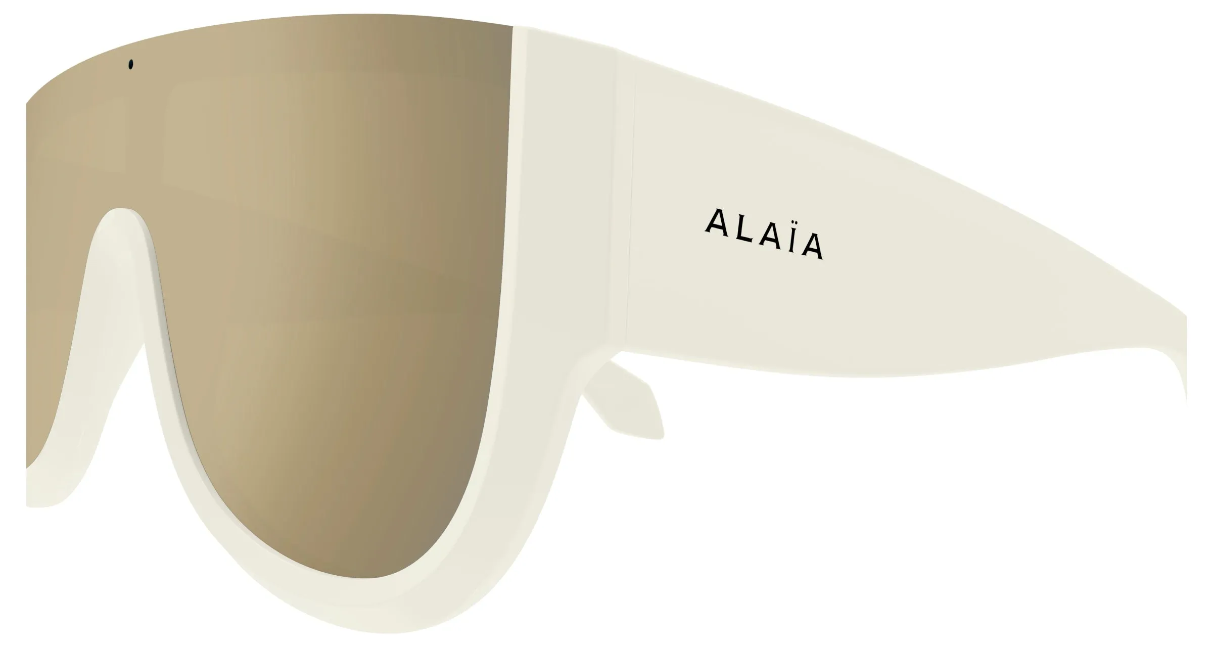 AZZEDINE ALAÏA AA0087S 005 Occhiali da sole Acetato Bianco Maschera - immagine 3