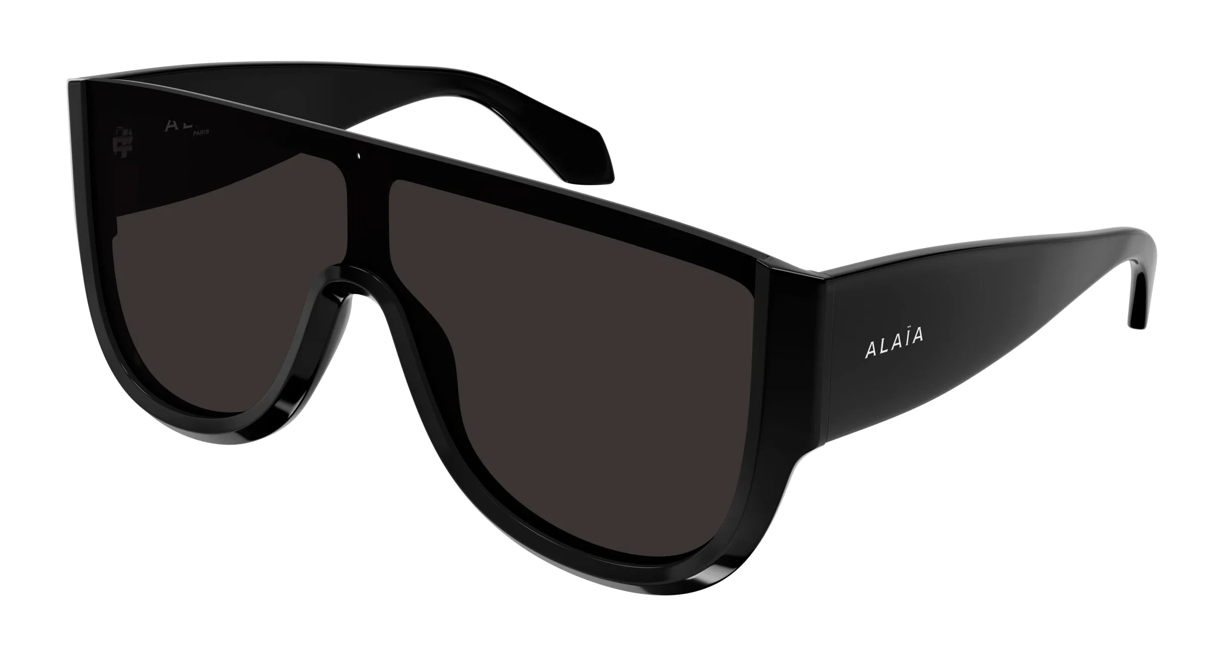 AZZEDINE ALAÏA AA0087S 001 Occhiali da sole Acetato Nero Grigio Maschera - immagine 1