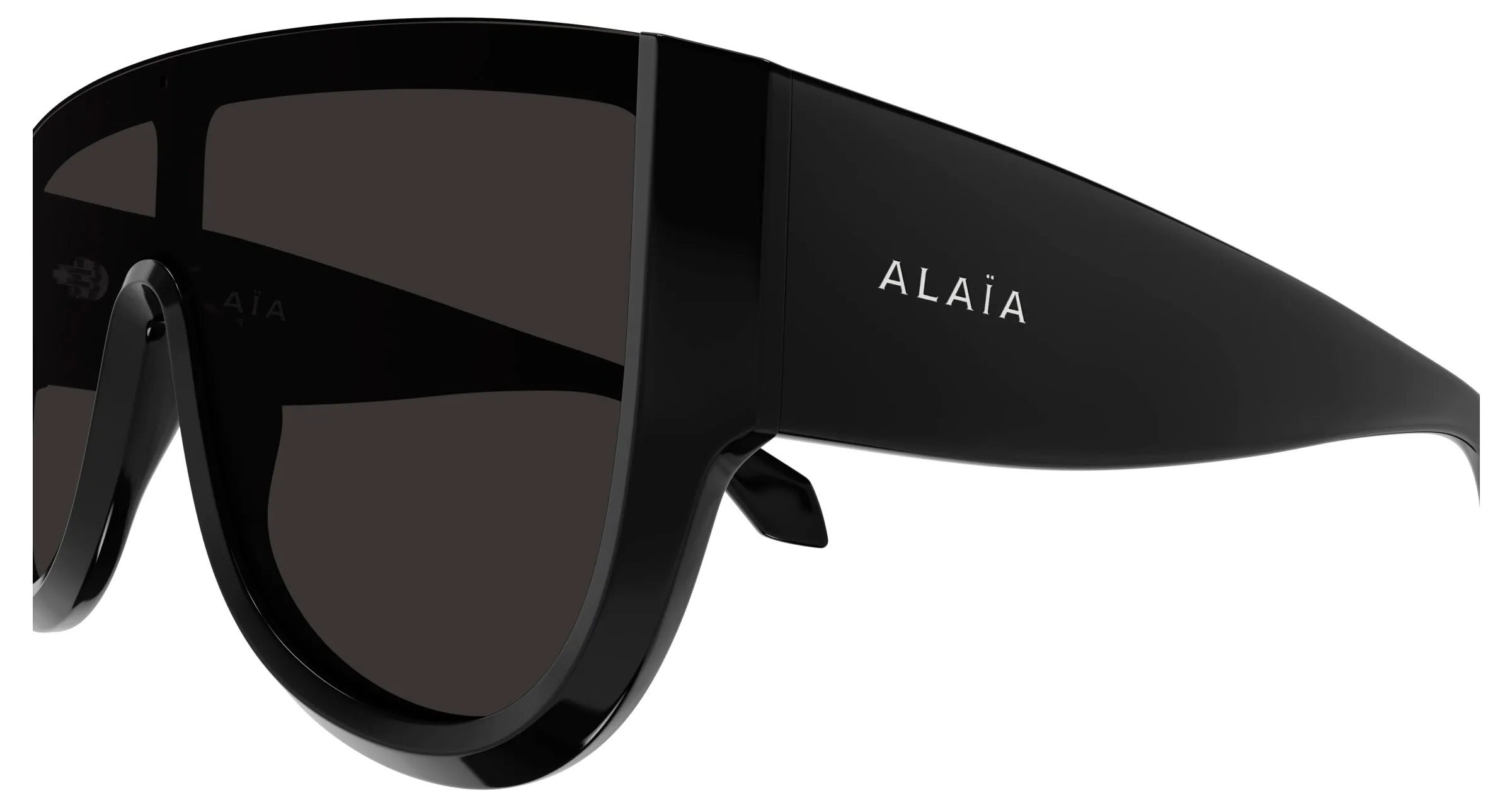 AZZEDINE ALAÏA AA0087S 001 Occhiali da sole Acetato Nero Grigio Maschera - immagine 3