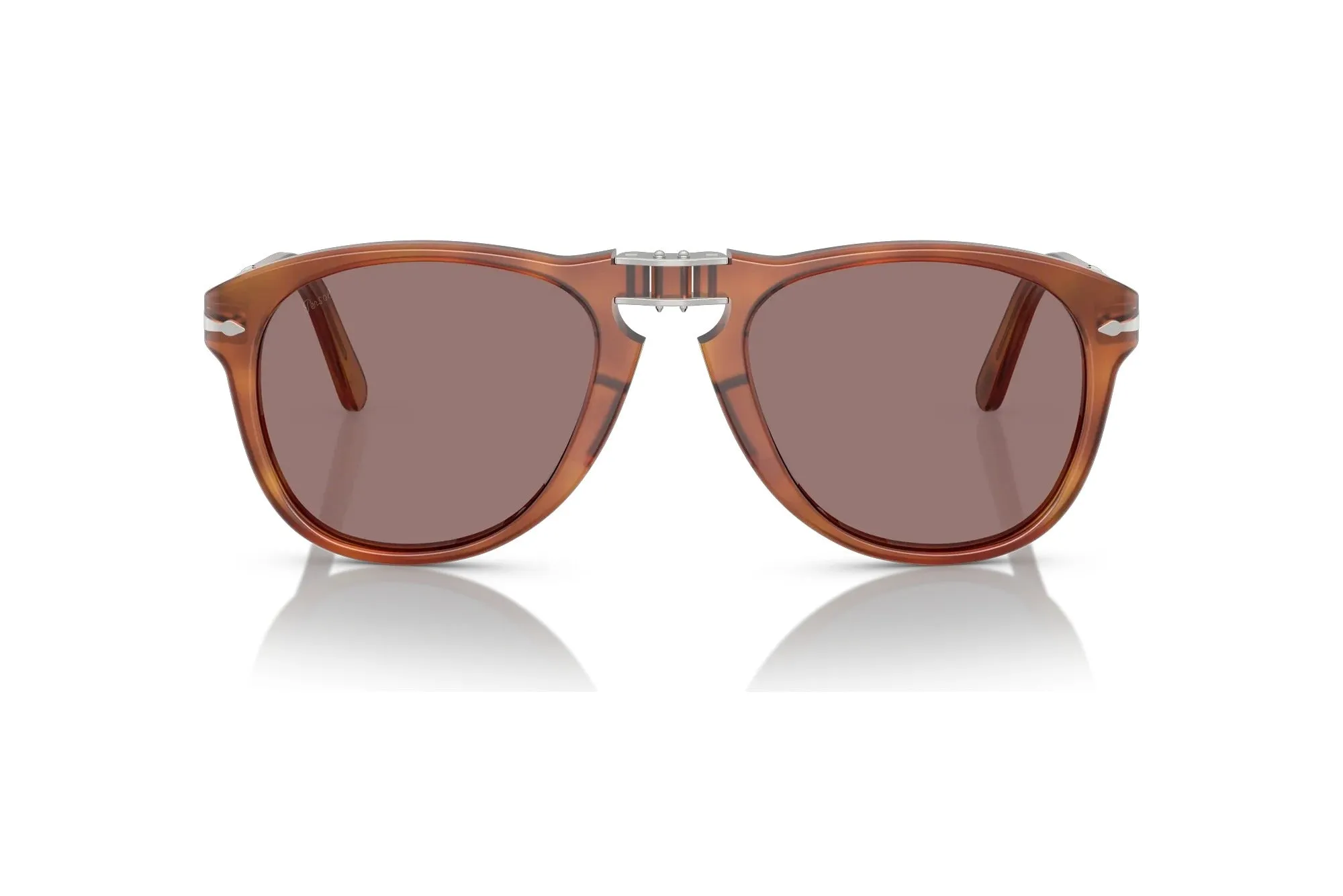 Persol PO0714SM 96/53 Occhiali da sole Acetato Havana Viola Pilot Normale - immagine 2