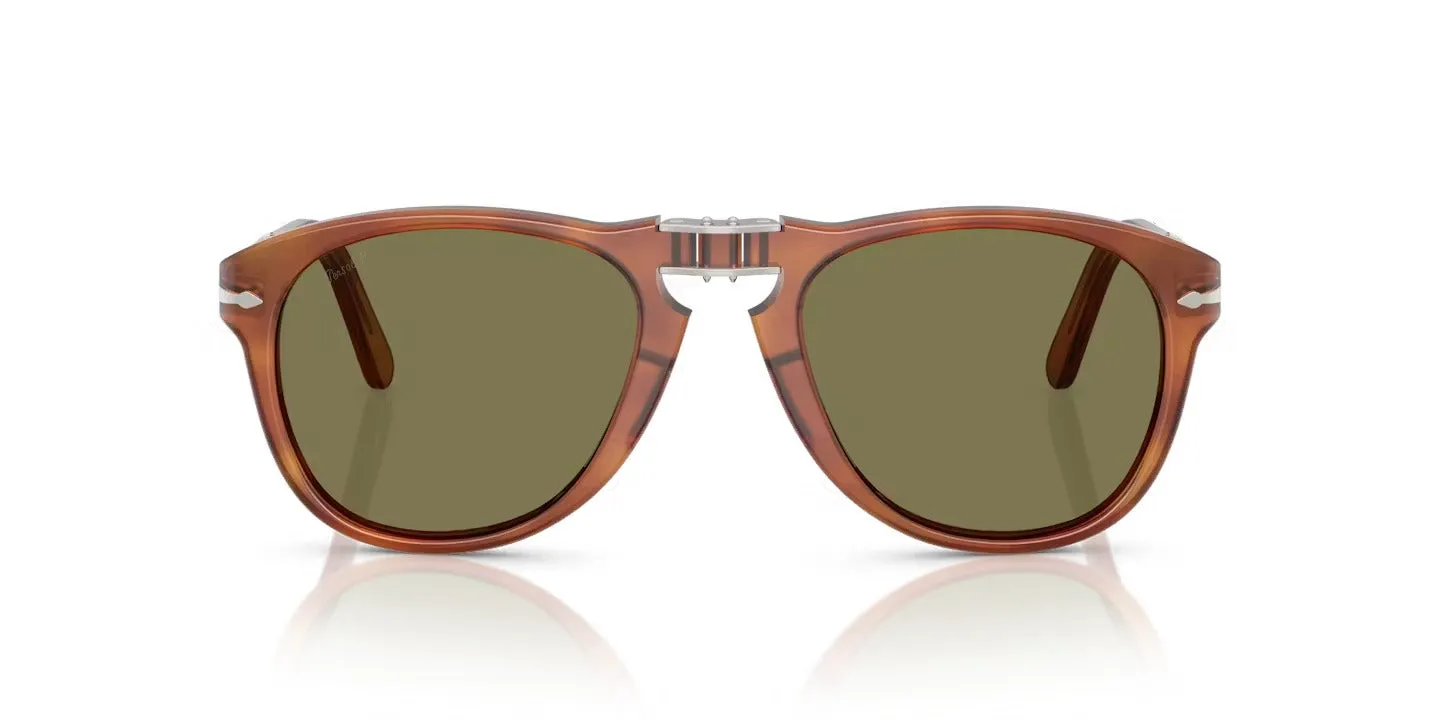 Persol PO0714SM 96/P1 Occhiali da sole Acetato Havana Verde Pilot Polarizzata - immagine 2