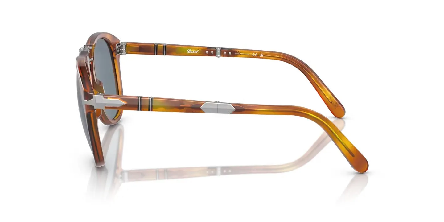 Persol PO0714SM 96/56 Occhiali da sole Acetato Havana Blu Pilot Normale - immagine 3