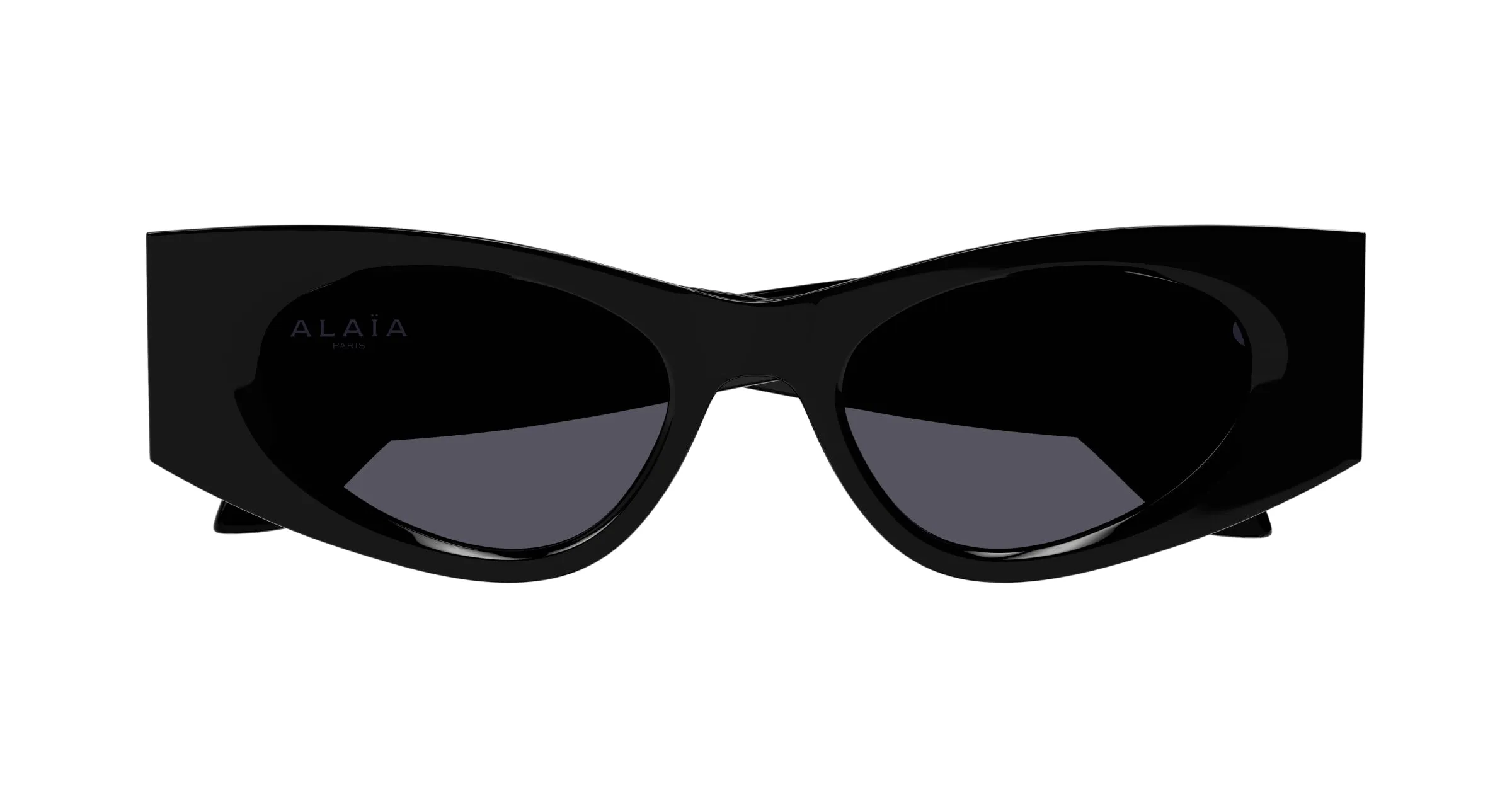 AZZEDINE ALAÏA AA0075S 001 Occhiali da sole Acetato Nero Fumo Cat Eye - immagine 2