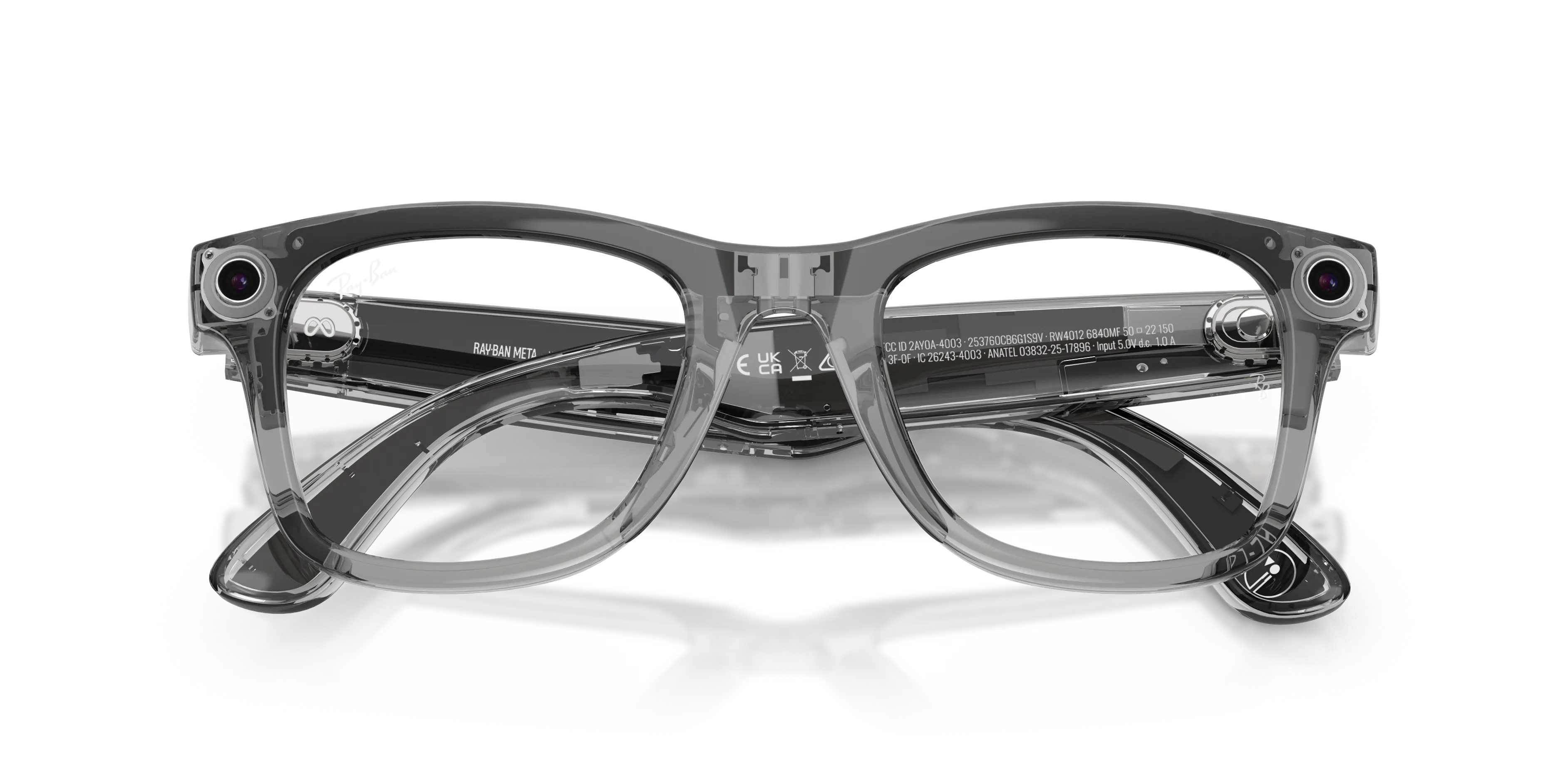 Ray - Ban RW4012 Ray-Ban Meta (Gen 2) Wayfarer 6840MF Smart glasses Iniettato Grigio Fotocromatico Zaffiro Squadrata Fotocromatiche - immagine 2