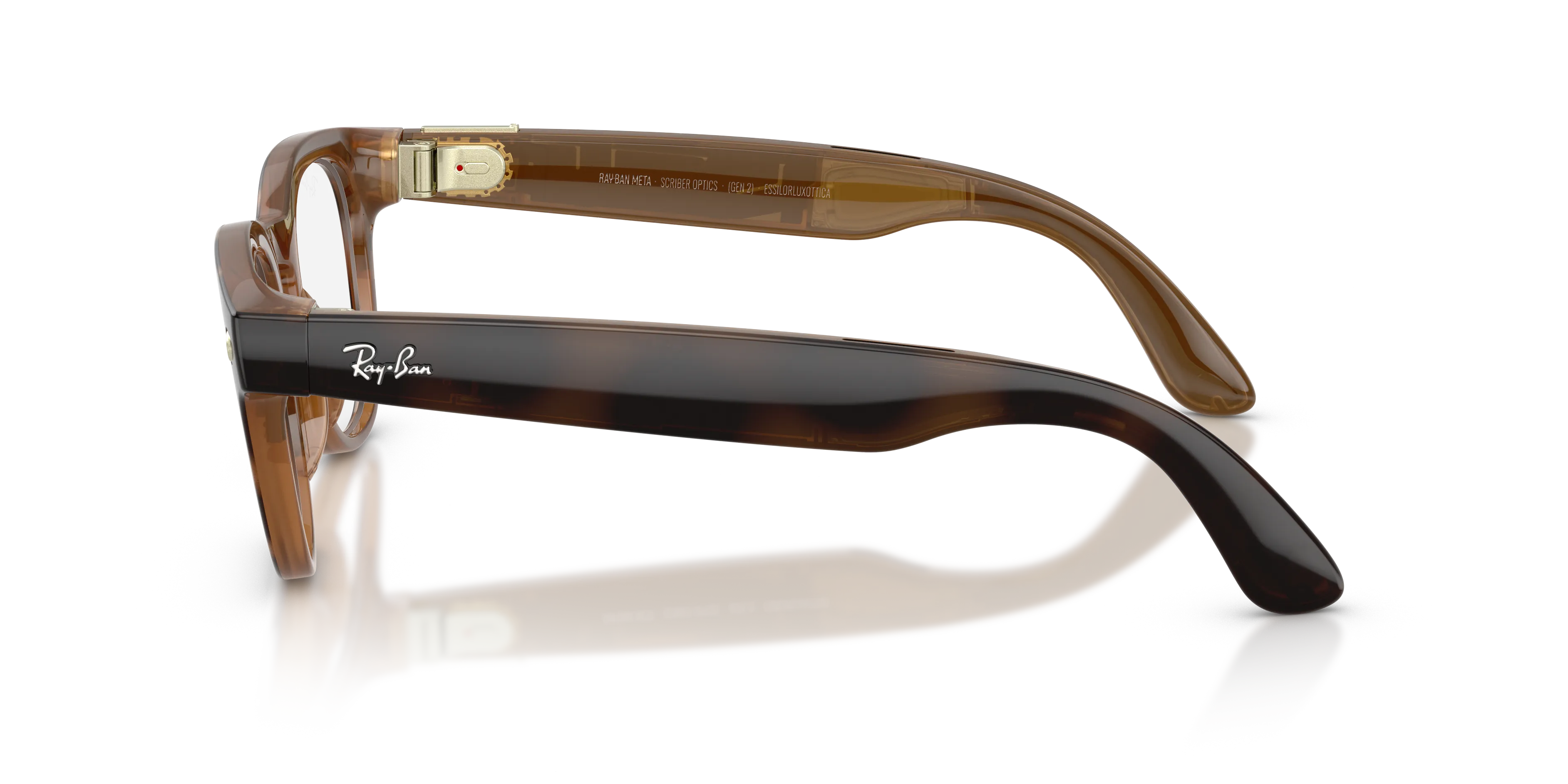 Ray - Ban RW7002 Ray-Ban Meta (Gen 2) Scriber Optics 8528 Smart glasses Iniettato Tartaruga Trasparente Pantos Normale - immagine 4