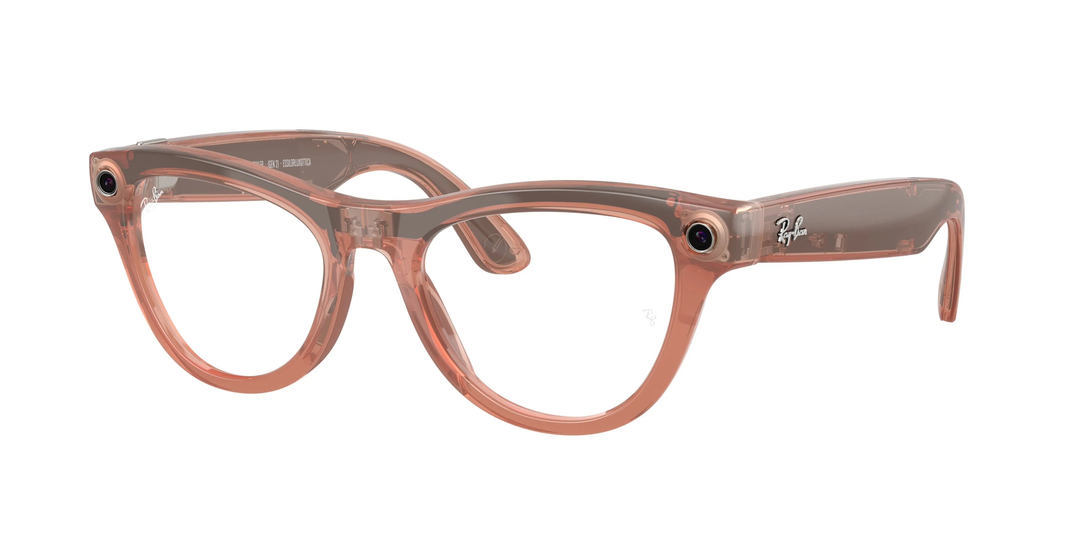 Ray - Ban RW4014 Ray-Ban Meta (Gen 2) Skyler 6778M4 Smart glasses Iniettato Rosa Marrone Cat Eye Fotocromatiche - immagine 1