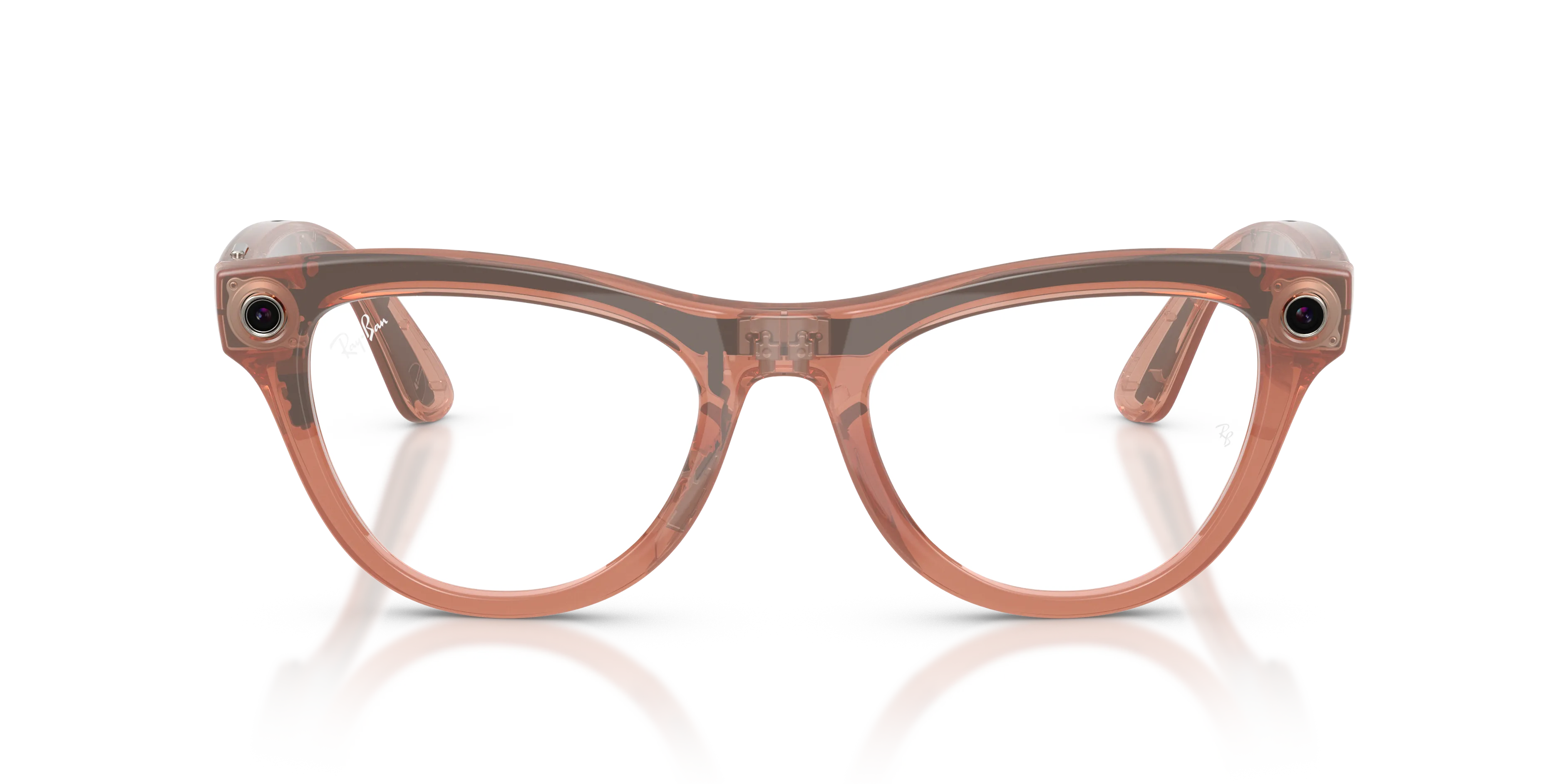 Ray - Ban RW4014 Ray-Ban Meta (Gen 2) Skyler 6778M4 Smart glasses Iniettato Rosa Marrone Cat Eye Fotocromatiche - immagine 3