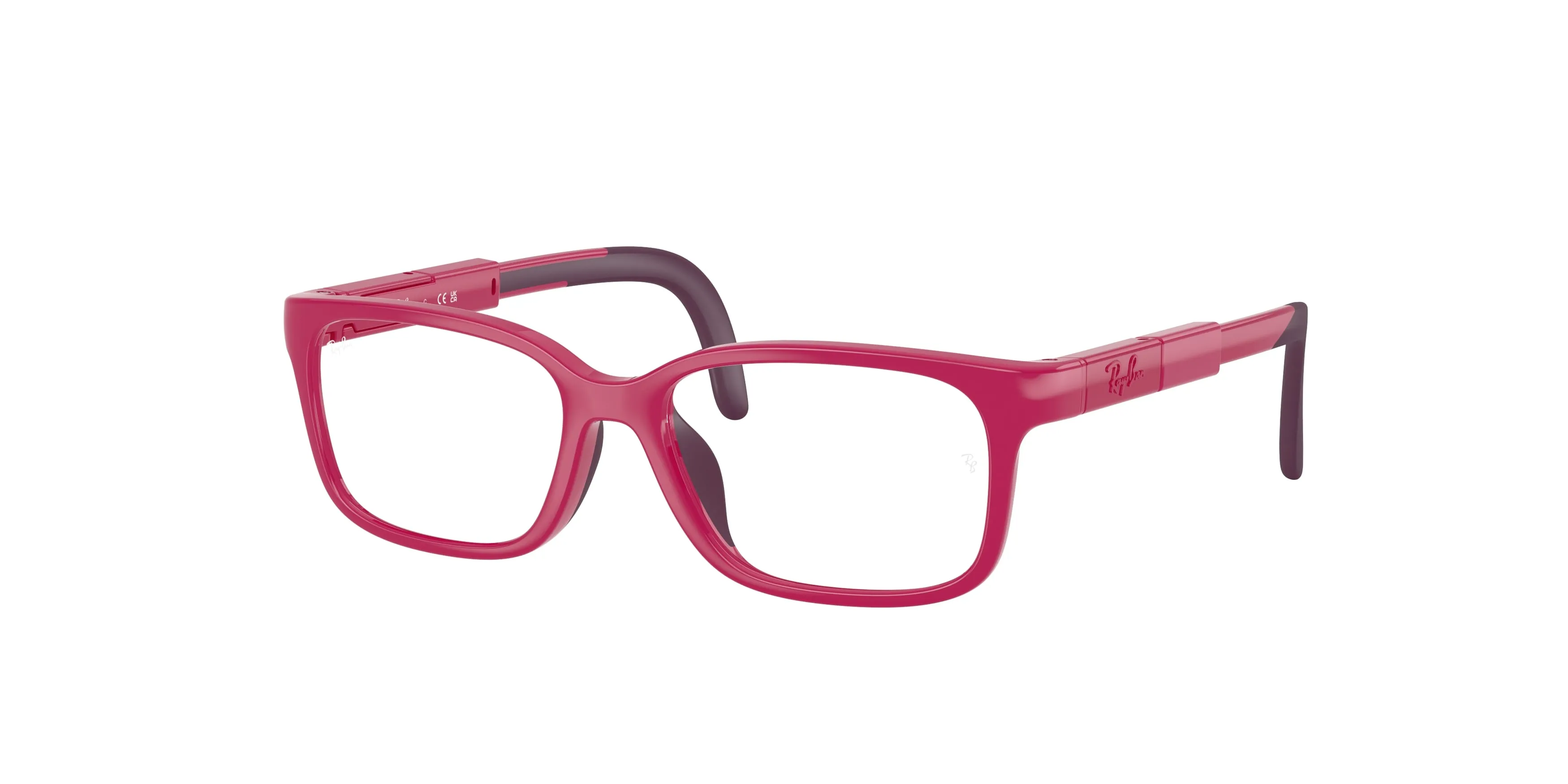 Ray - Ban RYA1980 7531 Montature da vista Iniettato Viola Trasparente Pantos Normale - immagine 1