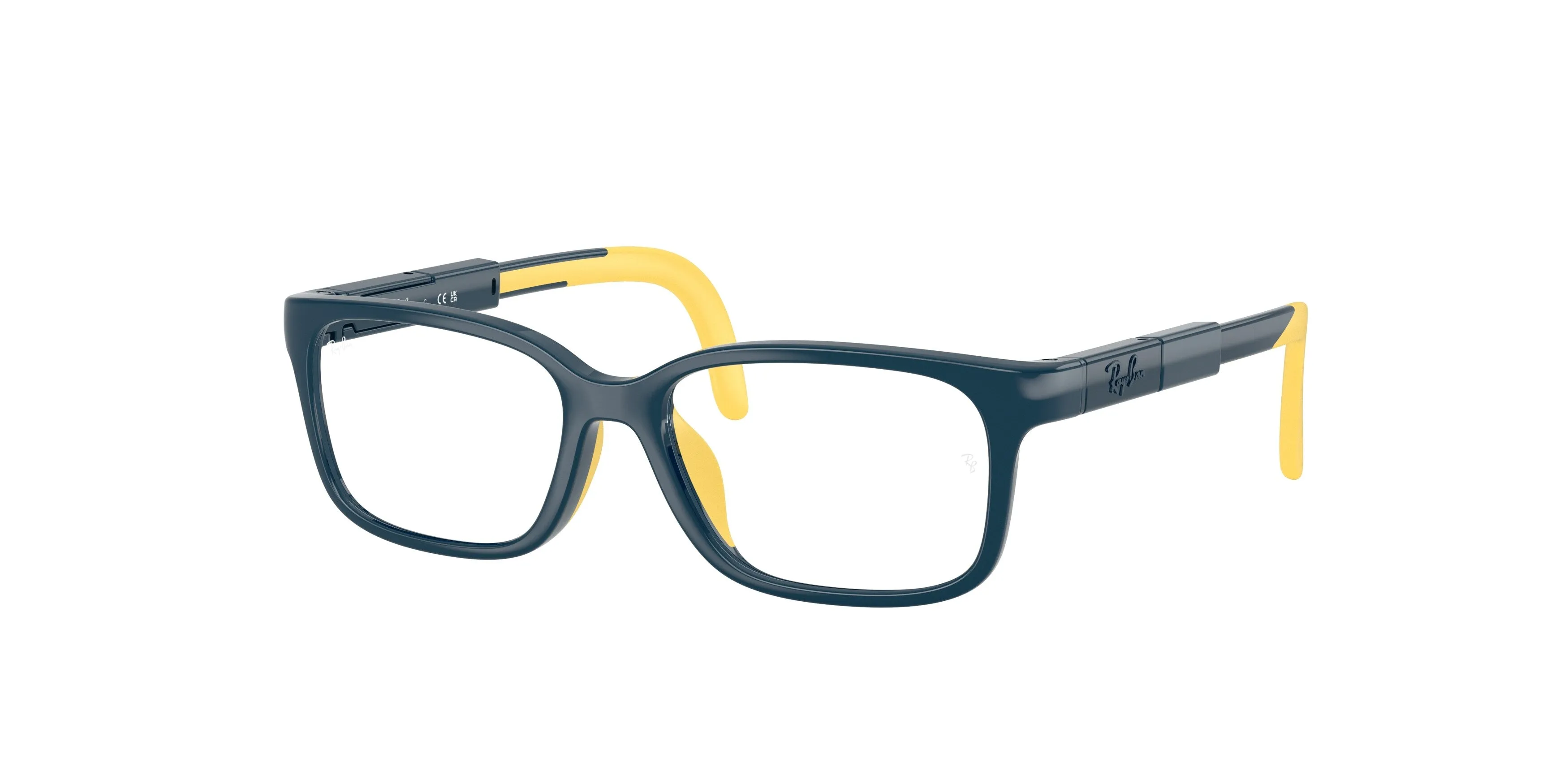 Ray - Ban RYA1980 7530 Montature da vista Iniettato Blu Trasparente Pantos Normale - immagine 1