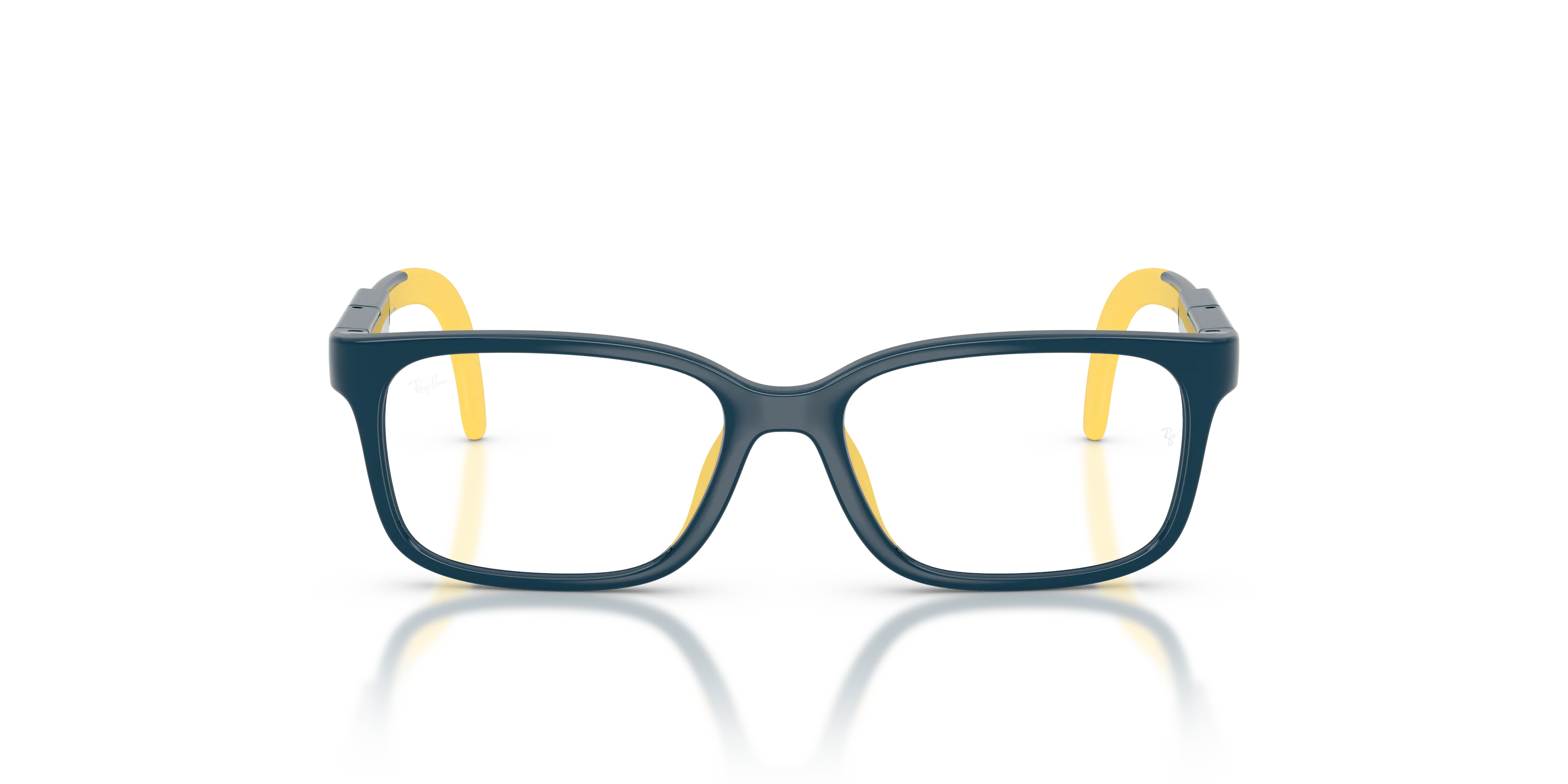 Ray - Ban RYA1980 7530 Montature da vista Iniettato Blu Trasparente Pantos Normale - immagine 3