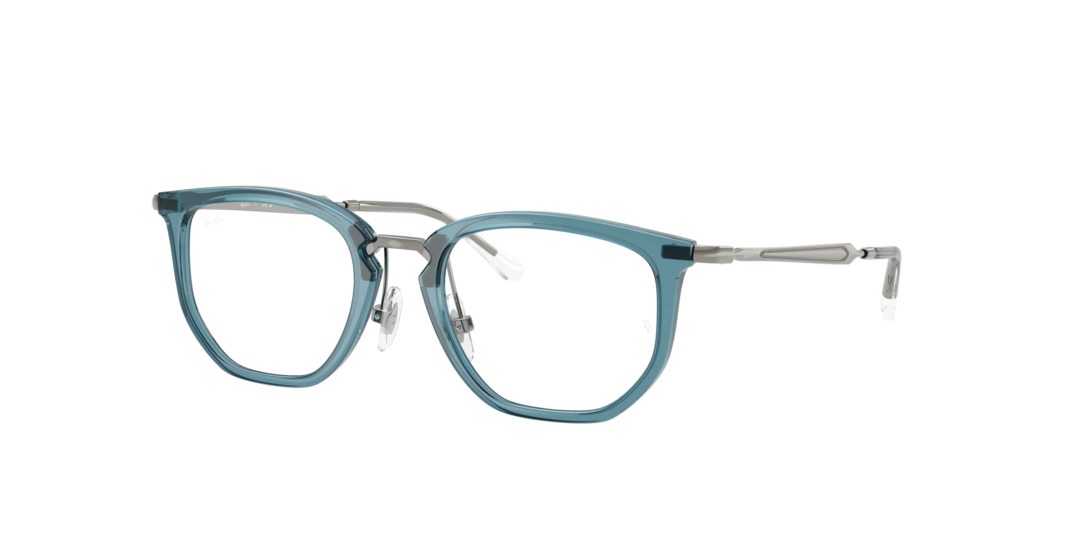 Ray - Ban RY9085V 7521 Montature da vista Nylon Blu Trasparente Geometrica Normale - immagine 1