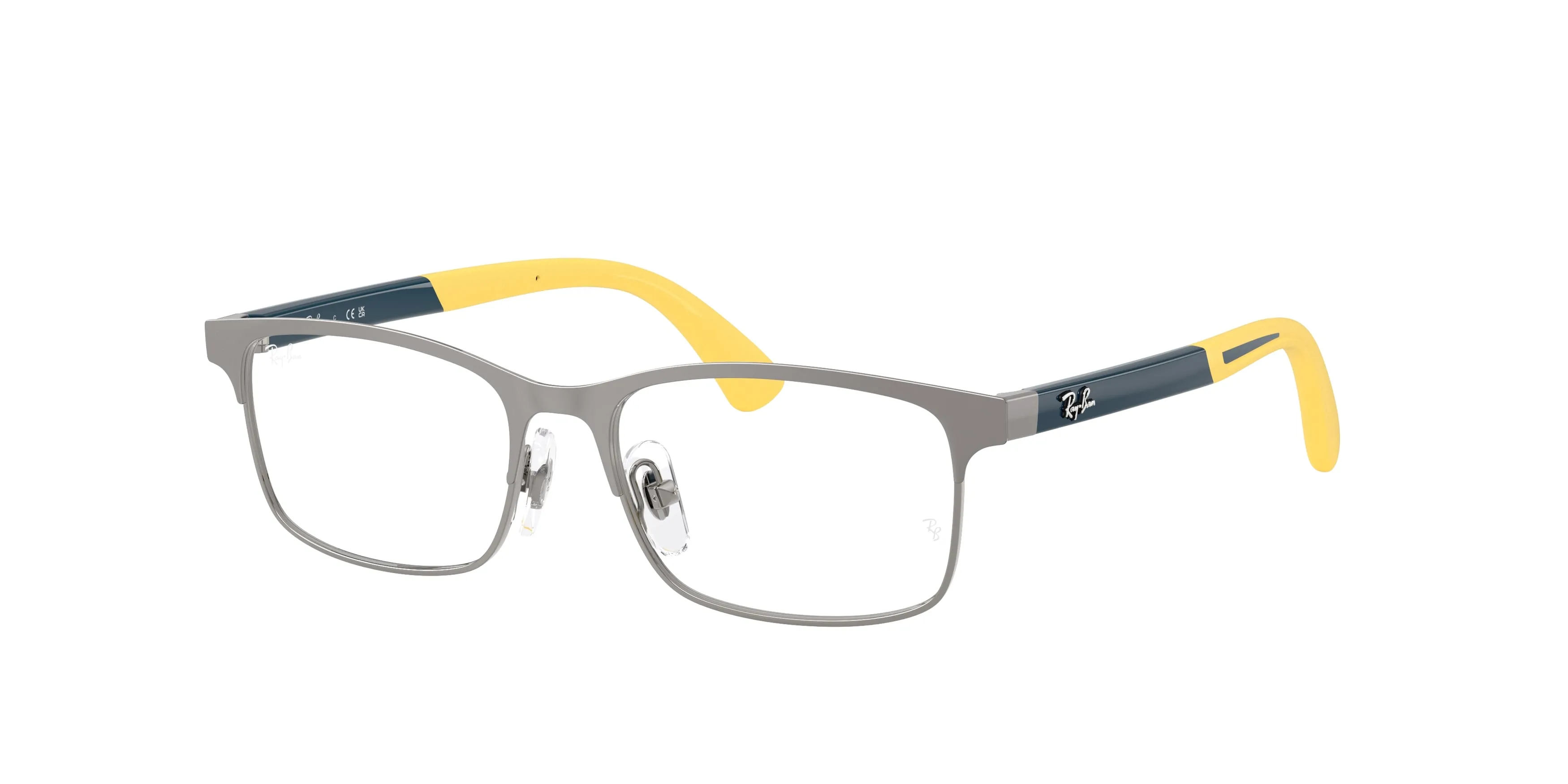 Ray - Ban RY1061 4102 Montature da vista Metallo Grigio Trasparente Squadrata Normale - immagine 1