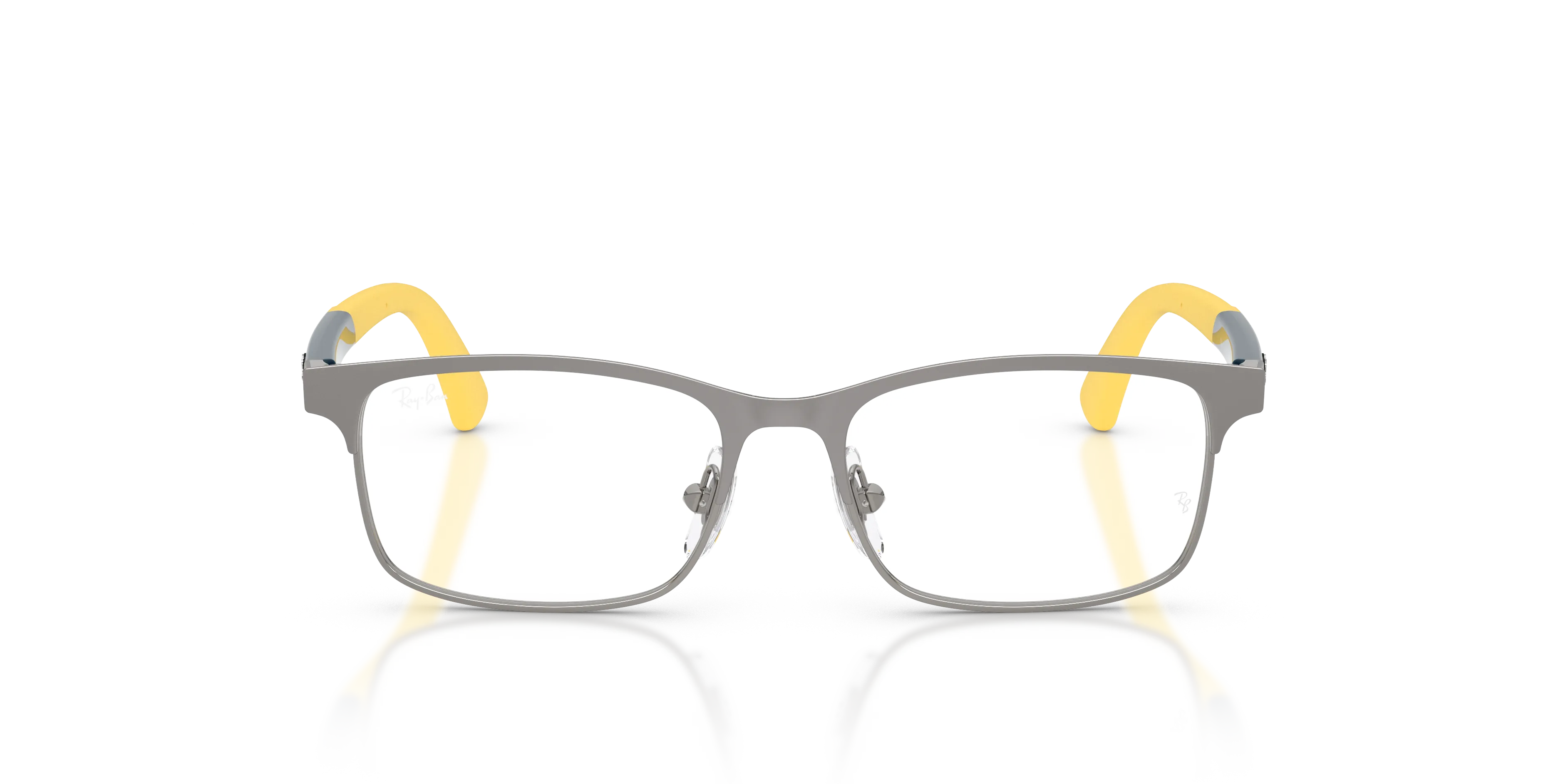 Ray - Ban RY1061 4102 Montature da vista Metallo Grigio Trasparente Squadrata Normale - immagine 3