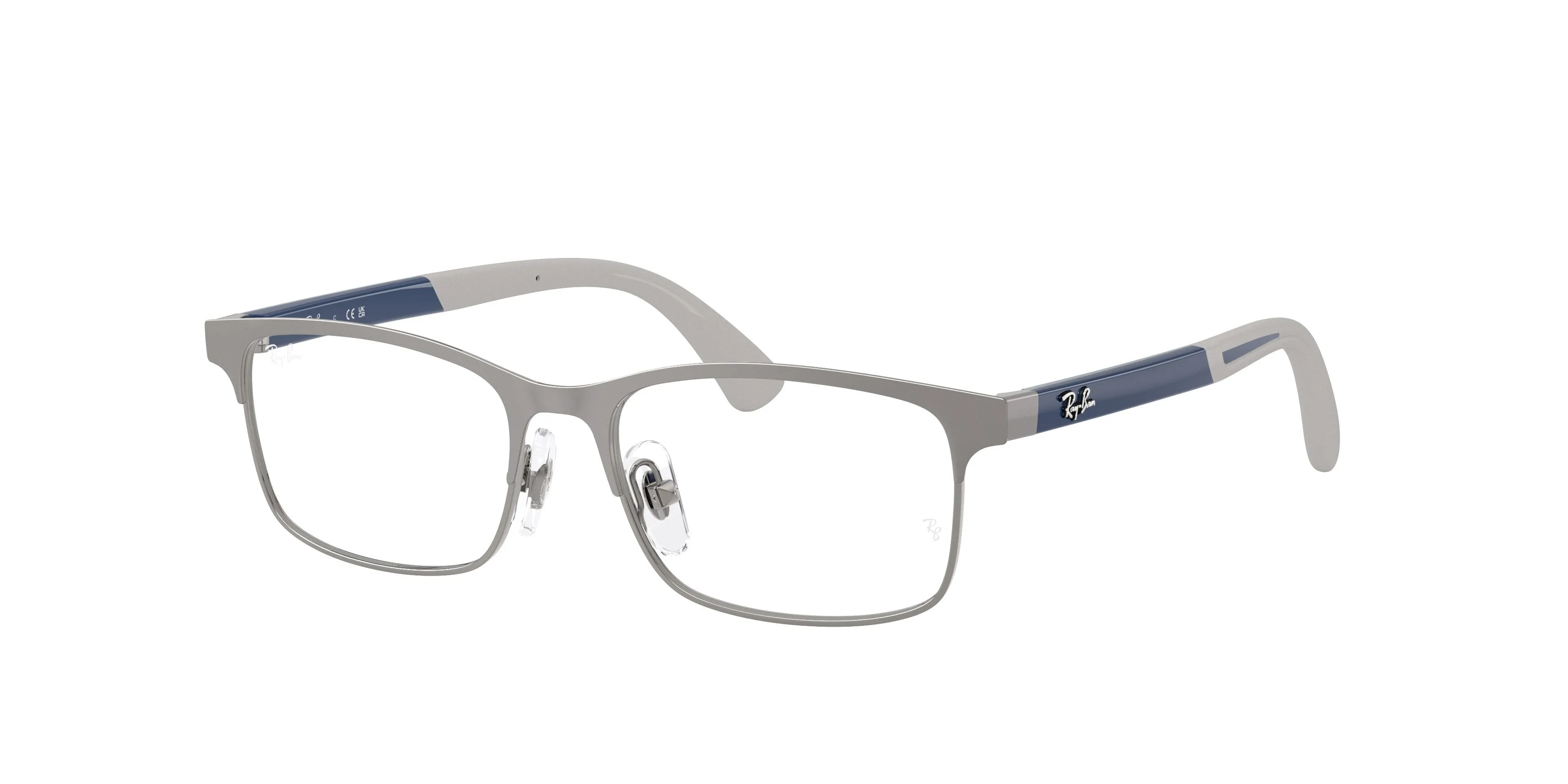 Ray - Ban RY1061 4100 Montature da vista Metallo Grigio Trasparente Squadrata Normale - immagine 1