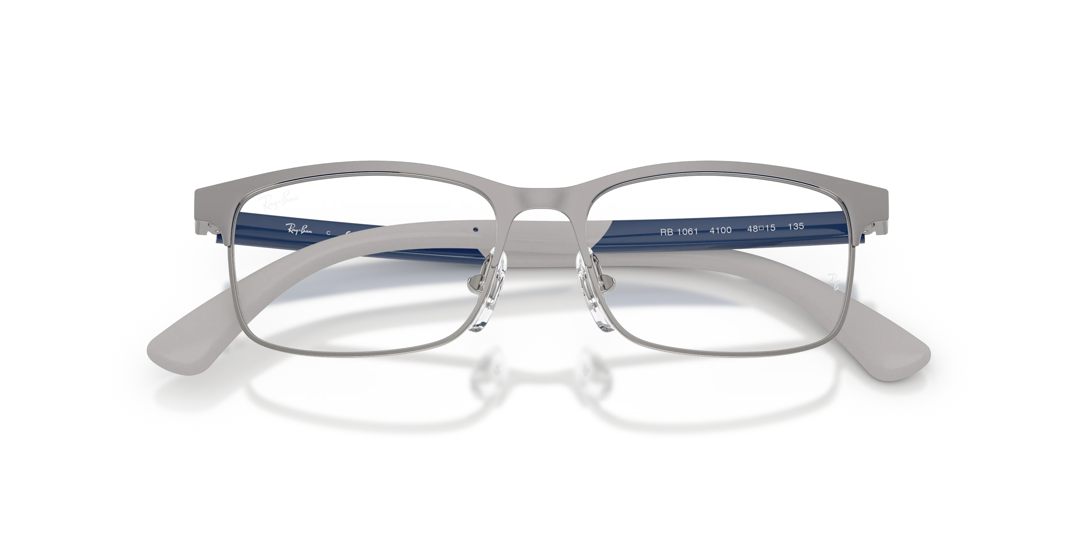 Ray - Ban RY1061 4100 Montature da vista Metallo Grigio Trasparente Squadrata Normale - immagine 2