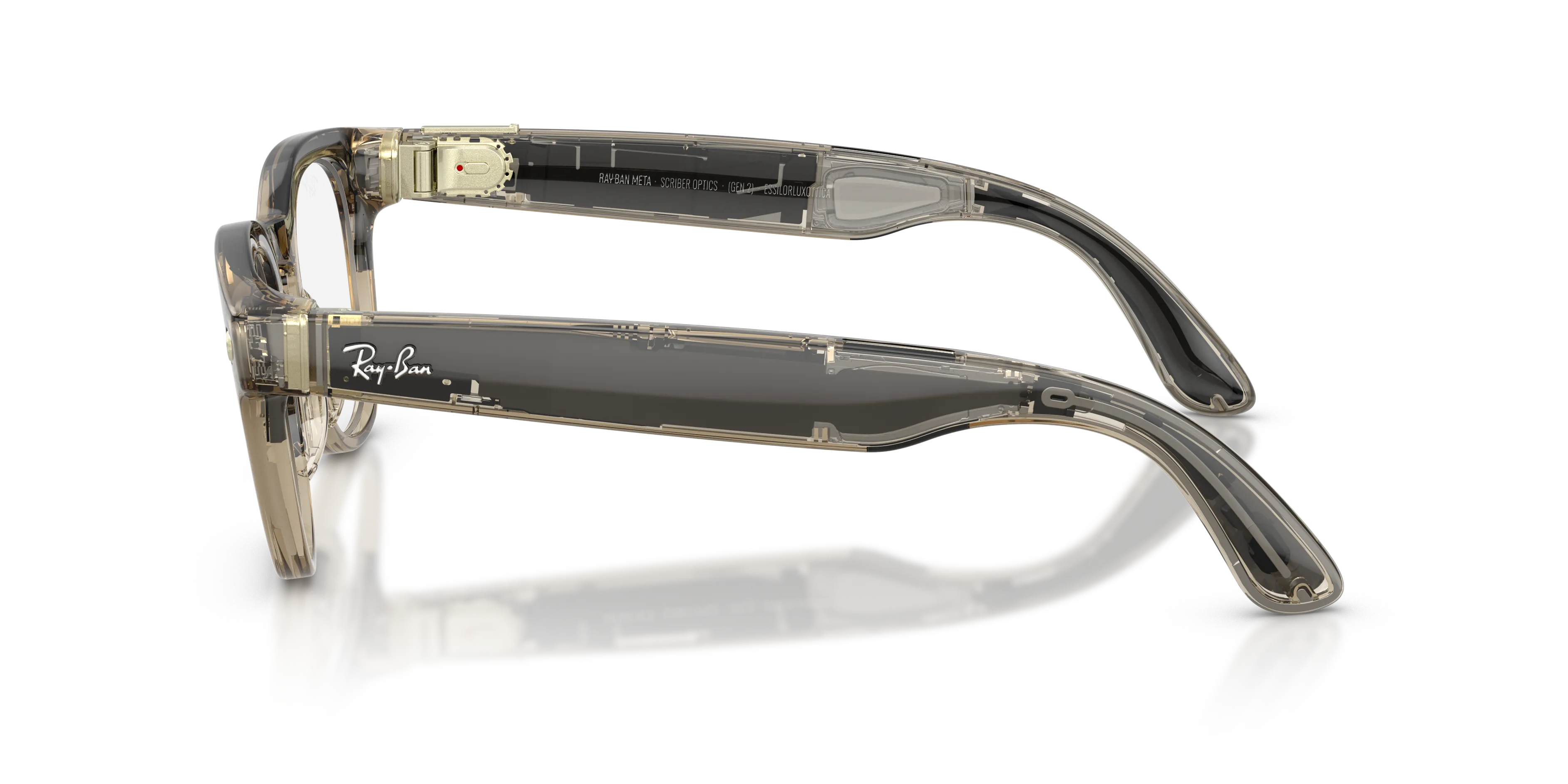Ray - Ban RW7002 Ray-Ban Meta (Gen 2) Scriber Optics 8531 Smart glasses Iniettato Beige Trasparente Pantos Normale - immagine 4