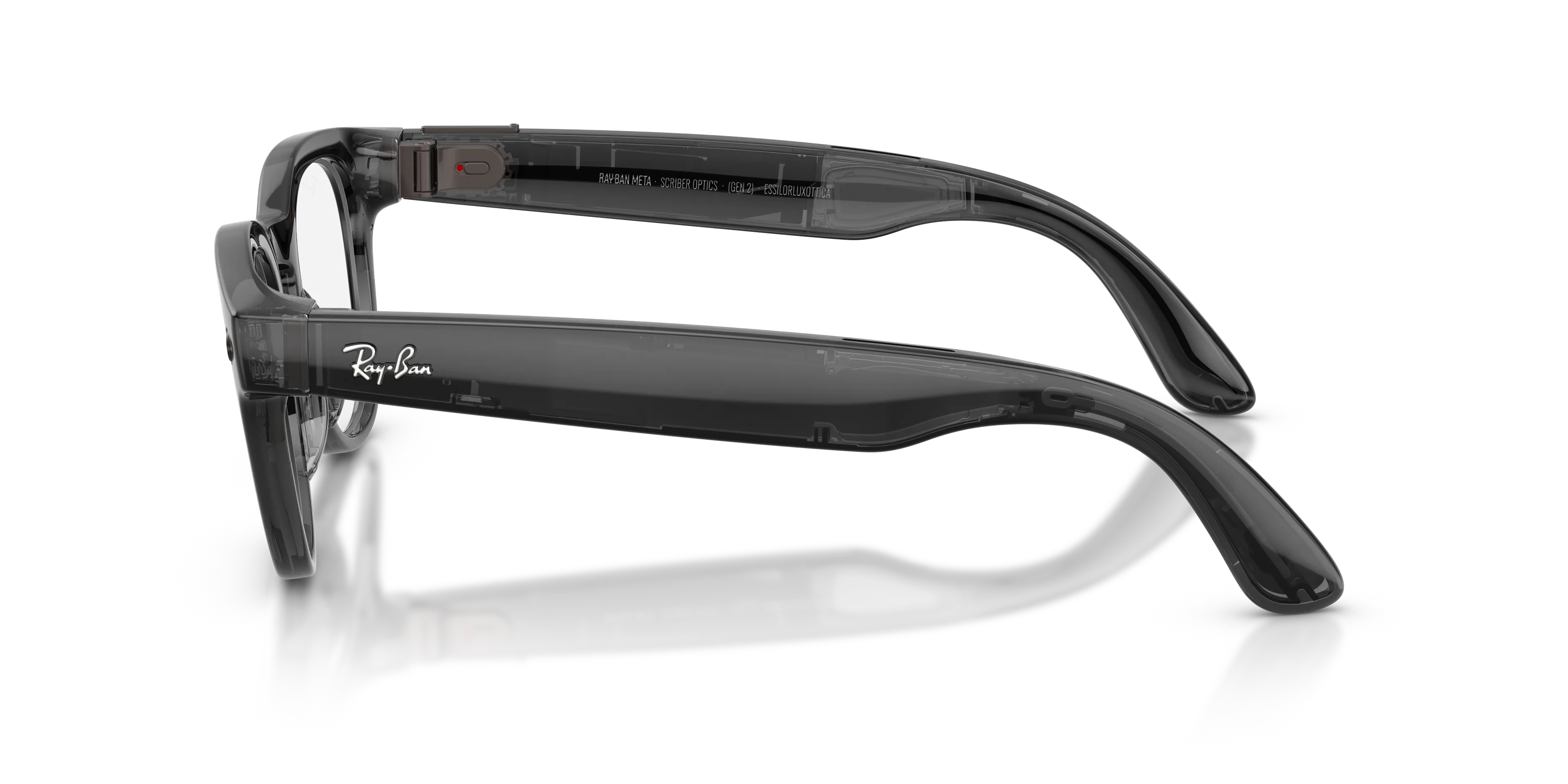 Ray - Ban RW7002 Ray-Ban Meta (Gen 2) Scriber Optics 8526 Smart glasses Iniettato Nero Trasparente Pantos Normale - immagine 4