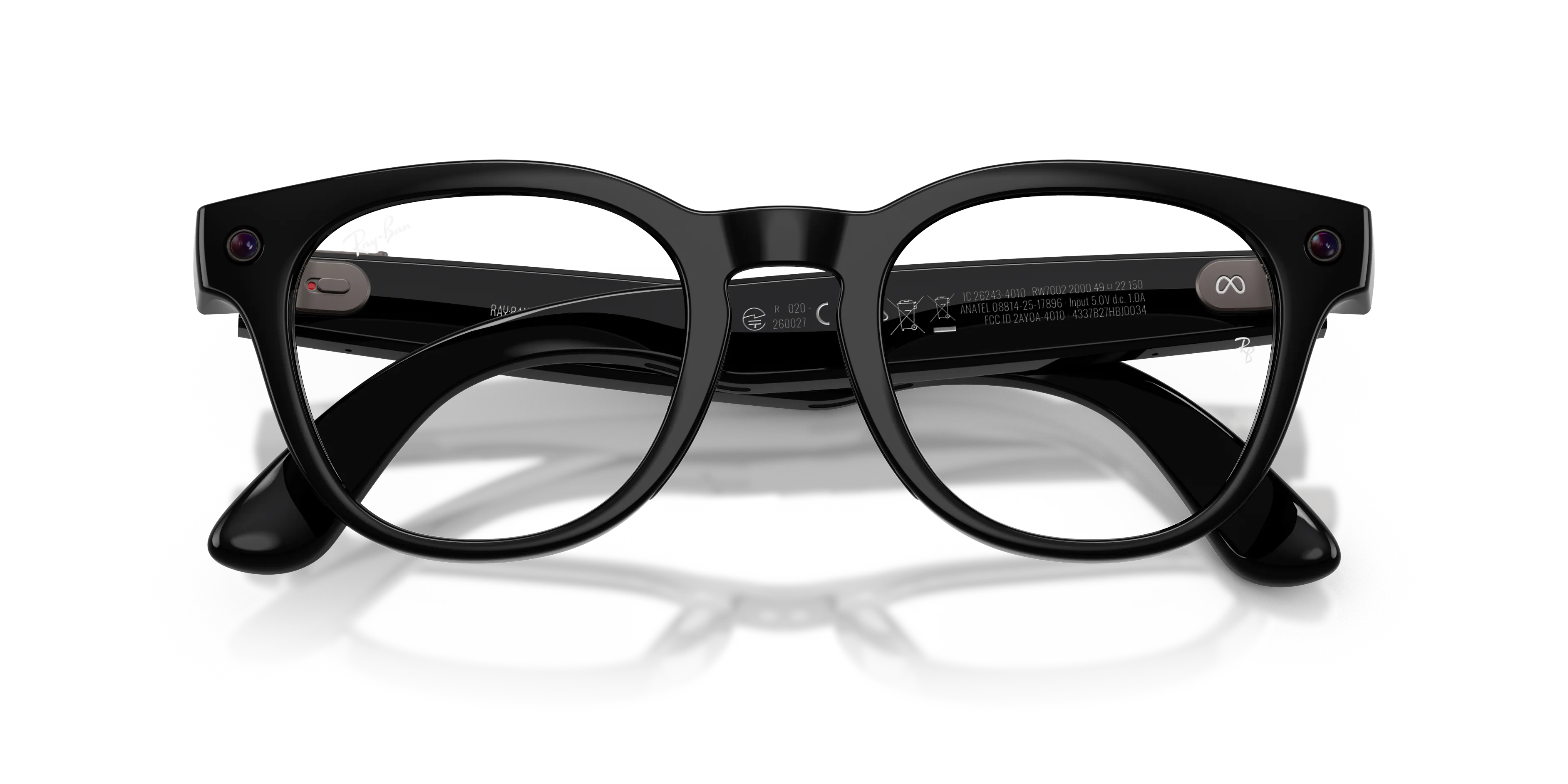 Ray - Ban RW7002 Ray-Ban Meta (Gen 2) Scriber Optics 2000 Smart glasses Iniettato Nero Trasparente Pantos Normale - immagine 2