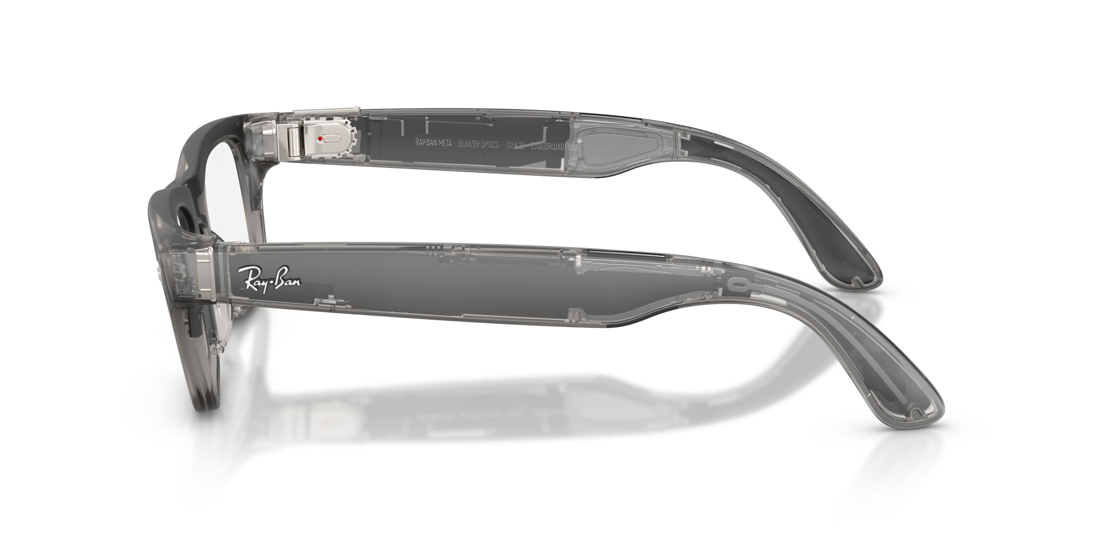 Ray - Ban RW7001 Ray-Ban Meta (Gen 2) Blayzer Optics 8529 Smart glasses Iniettato Grigio Trasparente Squadrata Normale - immagine 4