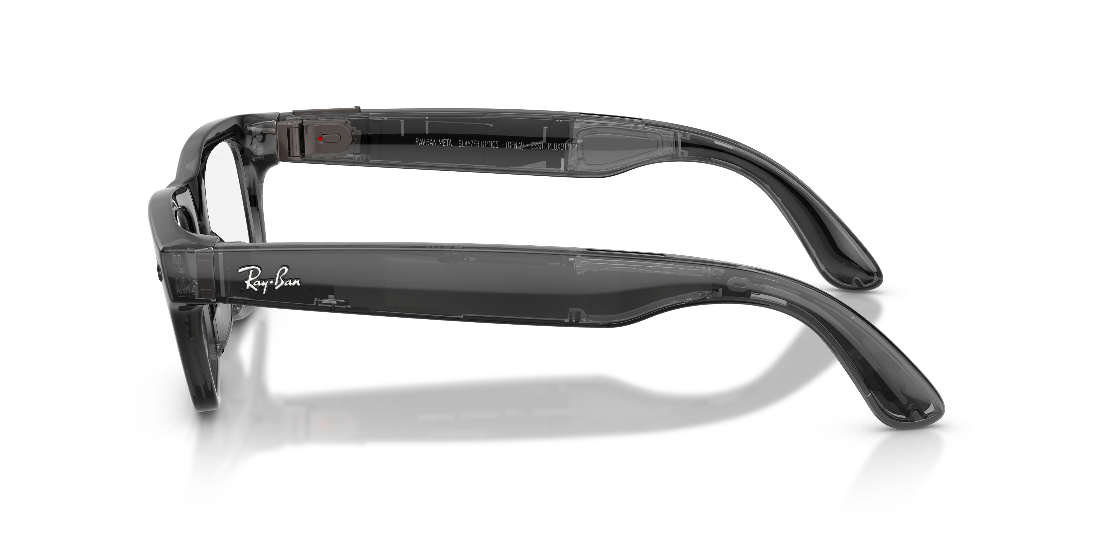 Ray - Ban RW7001 Ray-Ban Meta (Gen 2) Blayzer Optics 8526 Smart glasses Iniettato Nero Trasparente Squadrata Normale - immagine 4