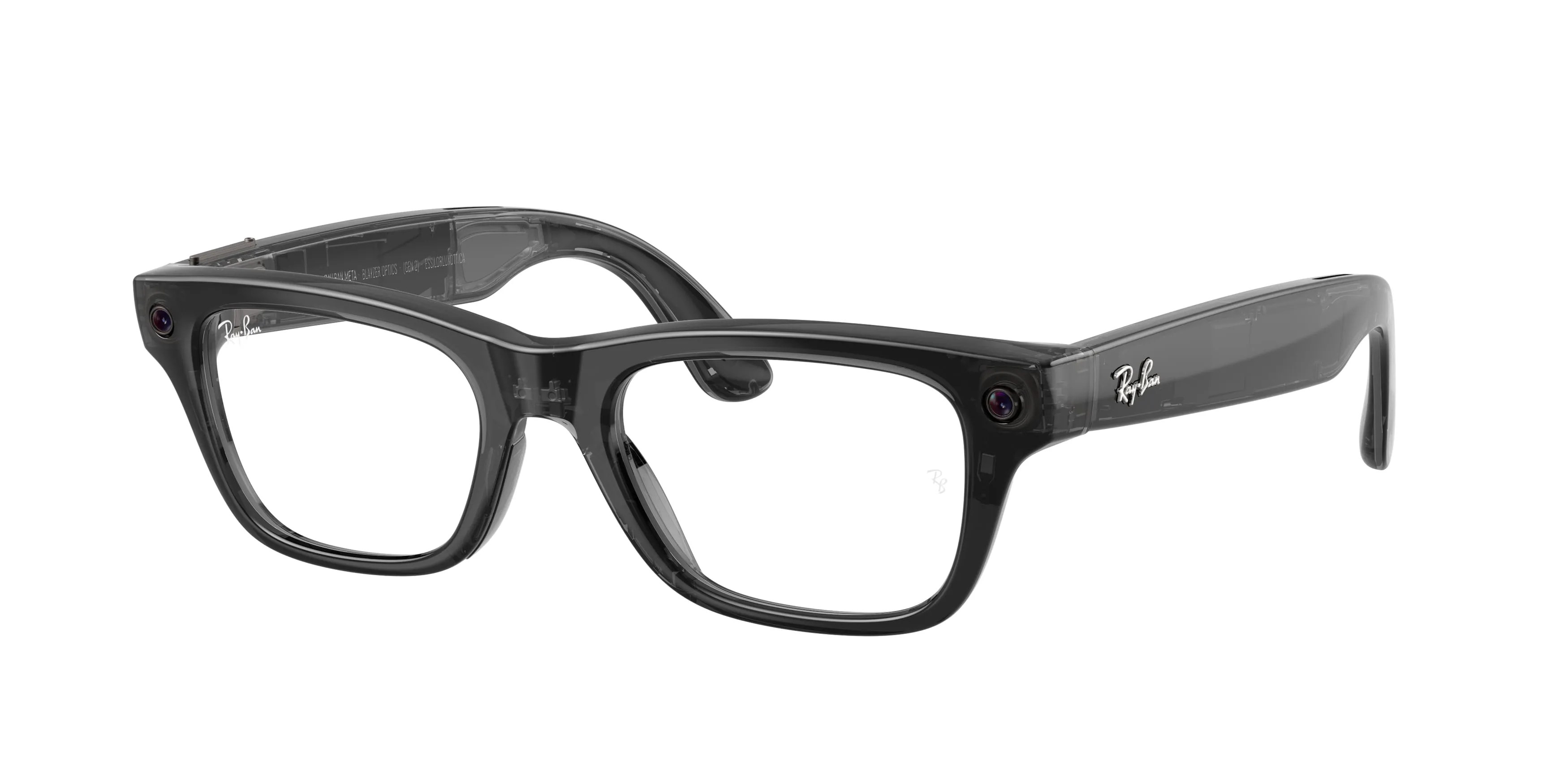 Ray - Ban RW7001 Ray-Ban Meta (Gen 2) Blayzer Optics 8526 Smart glasses Iniettato Nero Trasparente Squadrata Normale - immagine 1