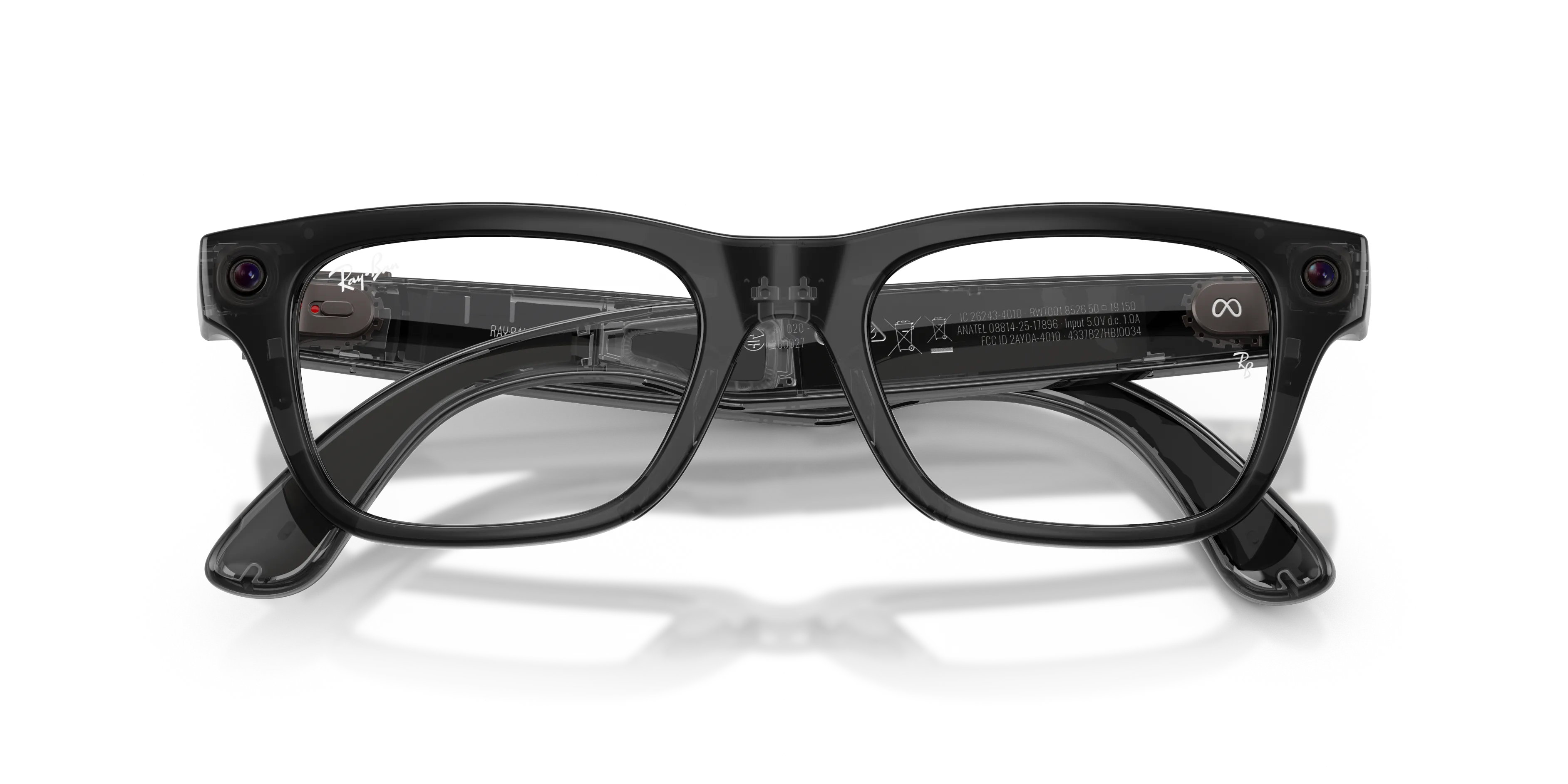 Ray - Ban RW7001 Ray-Ban Meta (Gen 2) Blayzer Optics 8526 Smart glasses Iniettato Nero Trasparente Squadrata Normale - immagine 2