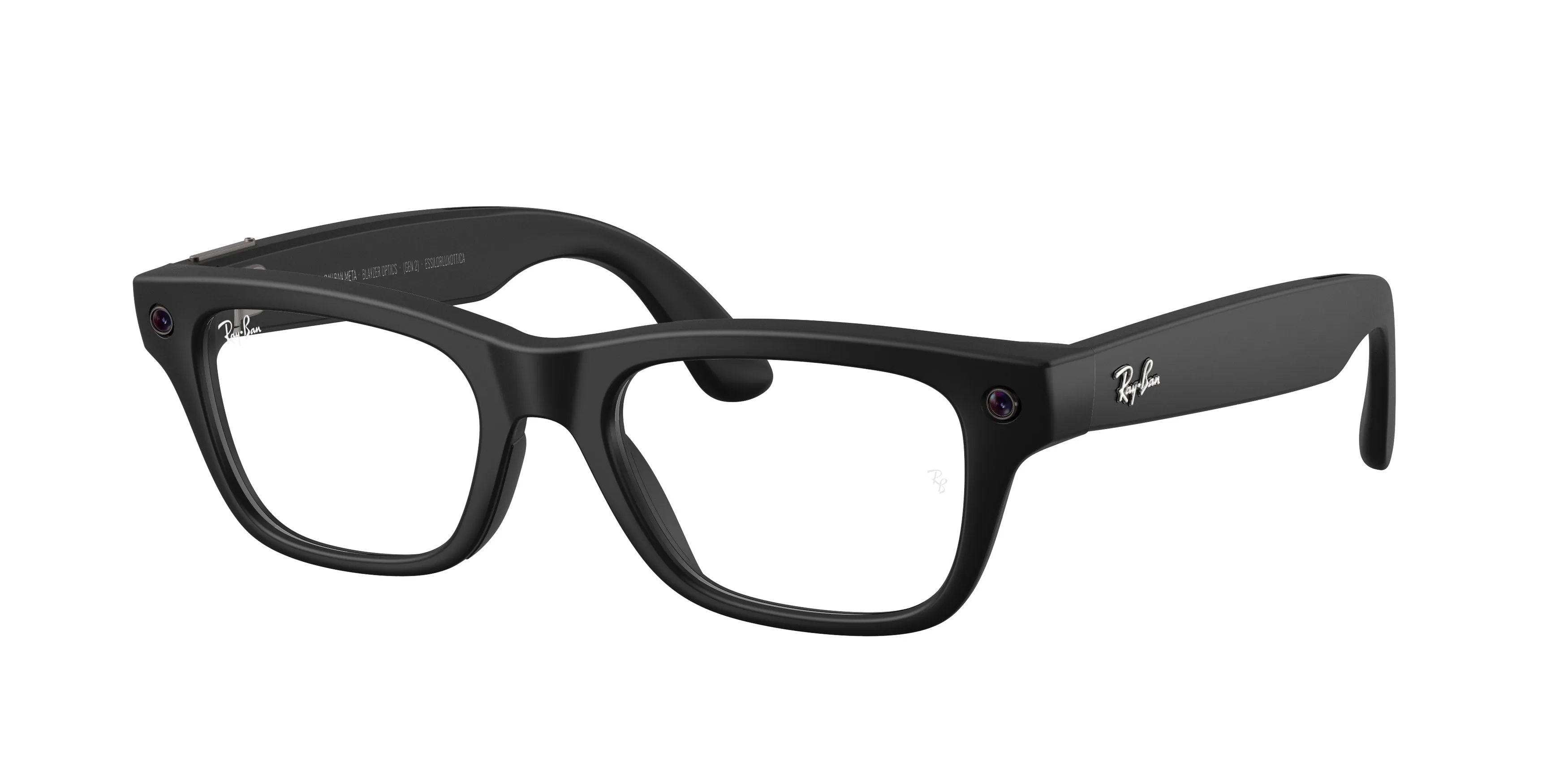 Ray - Ban RW7001 Ray-Ban Meta (Gen 2) Blayzer Optics 2077 Smart glasses Iniettato Nero Trasparente Squadrata Normale - immagine 1
