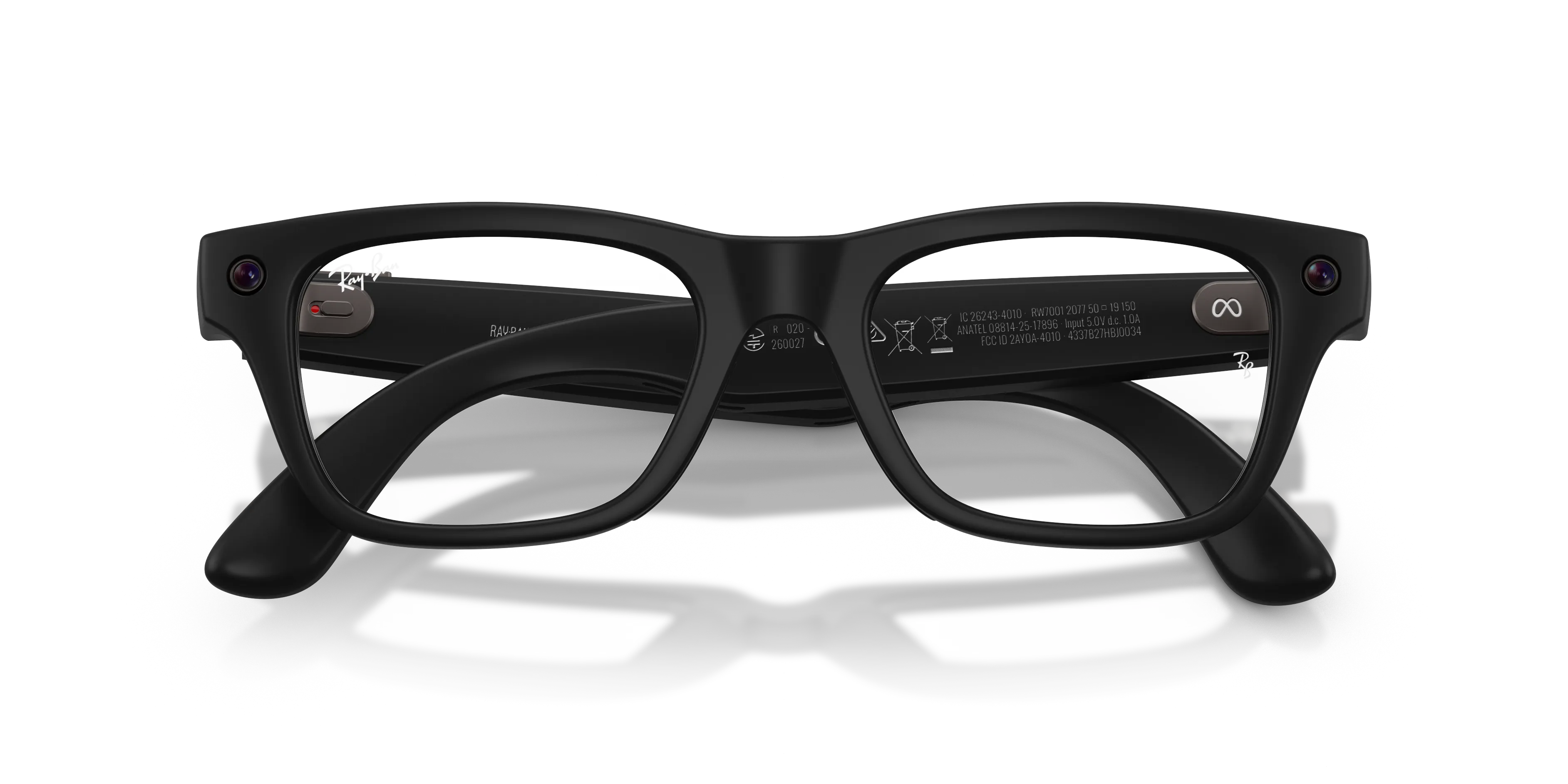 Ray - Ban RW7001 Ray-Ban Meta (Gen 2) Blayzer Optics 2077 Smart glasses Iniettato Nero Trasparente Squadrata Normale - immagine 2