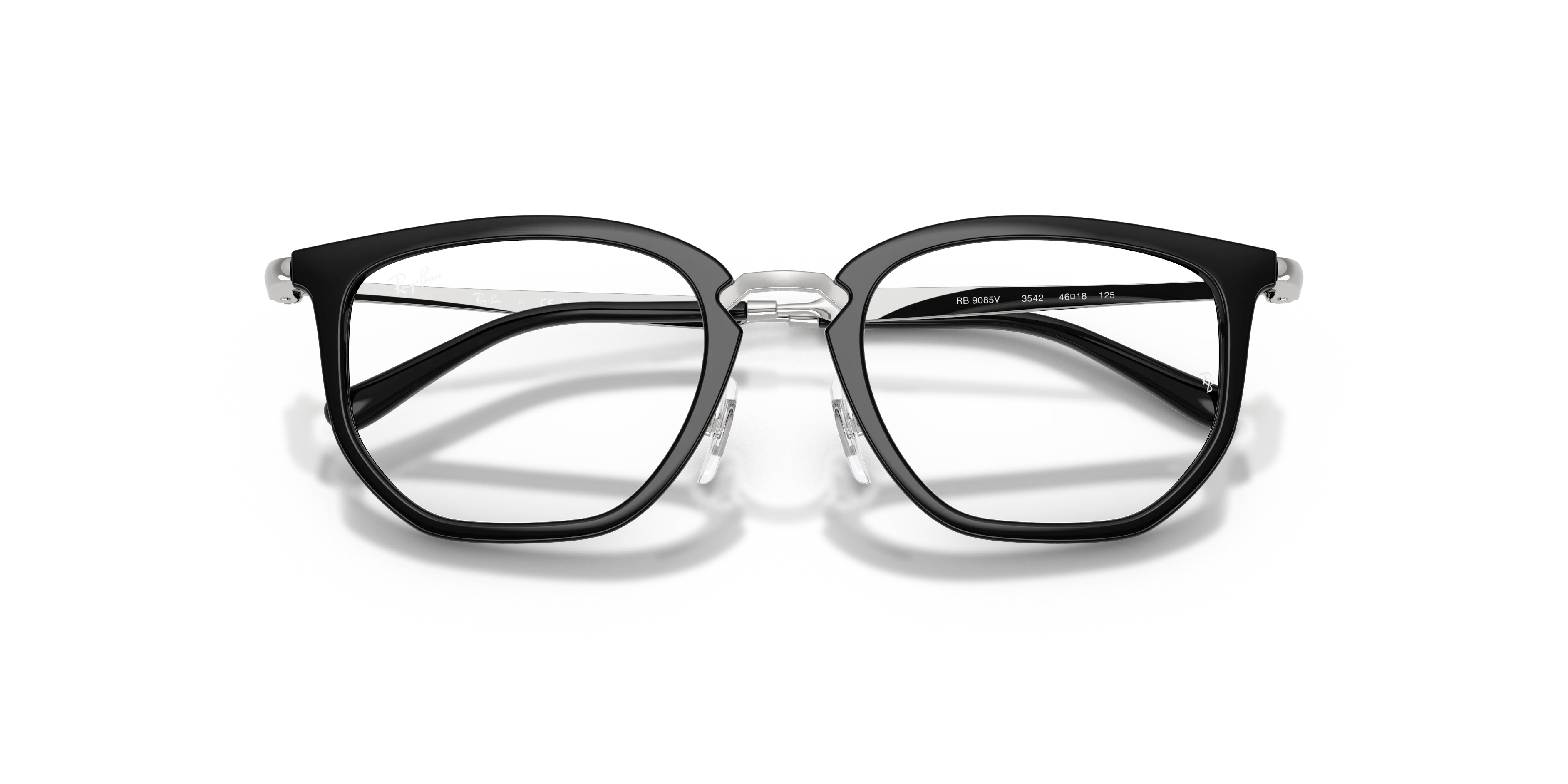 Ray - Ban RY9085V 3542 Montature da vista Nylon Nero Trasparente Geometrica Normale - immagine 2