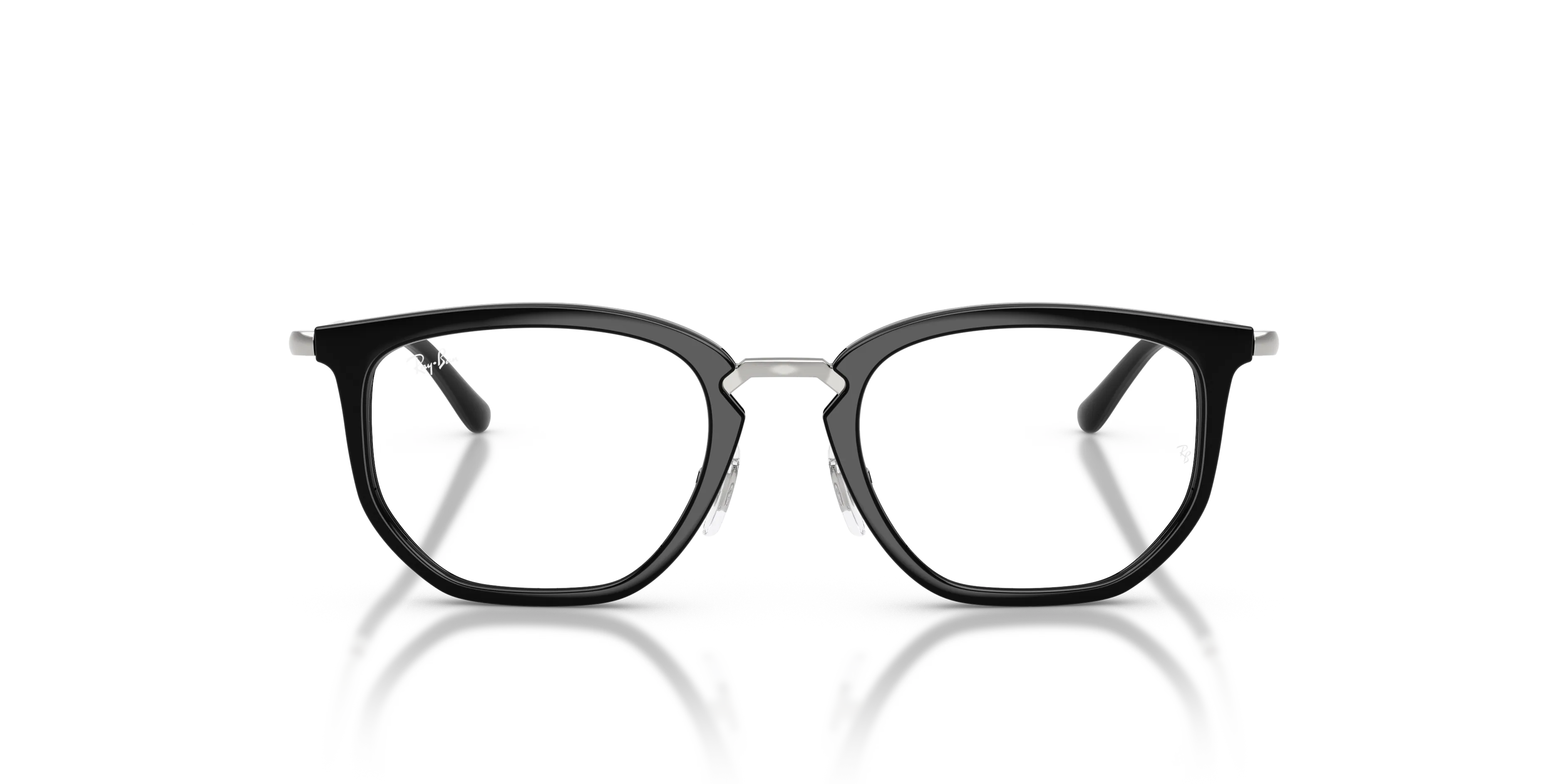 Ray - Ban RY9085V 3542 Montature da vista Nylon Nero Trasparente Geometrica Normale - immagine 3