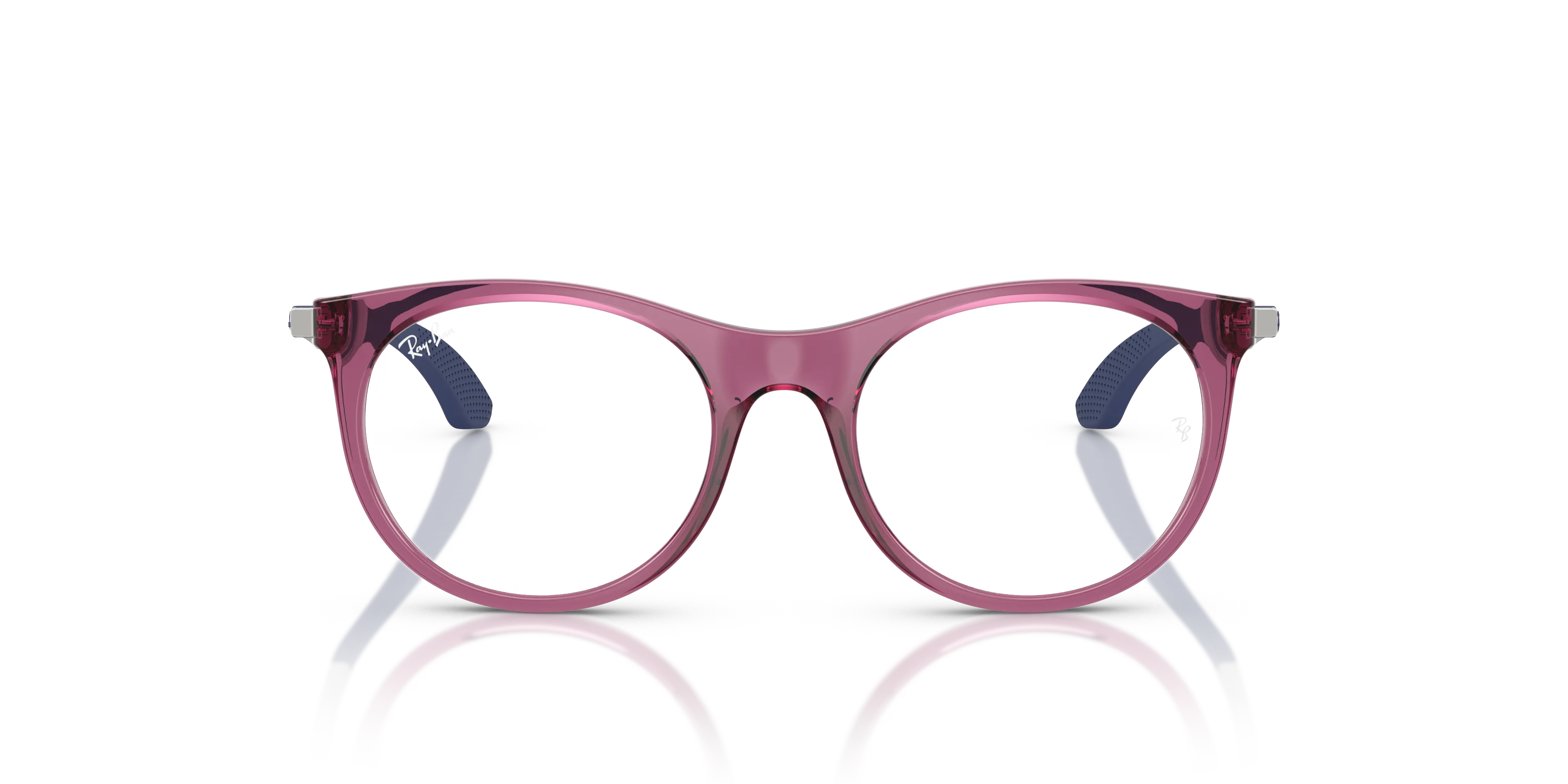 Ray - Ban RY9082V 7504 Montature da vista Nylon Viola Trasparente Pantos Normale - immagine 3