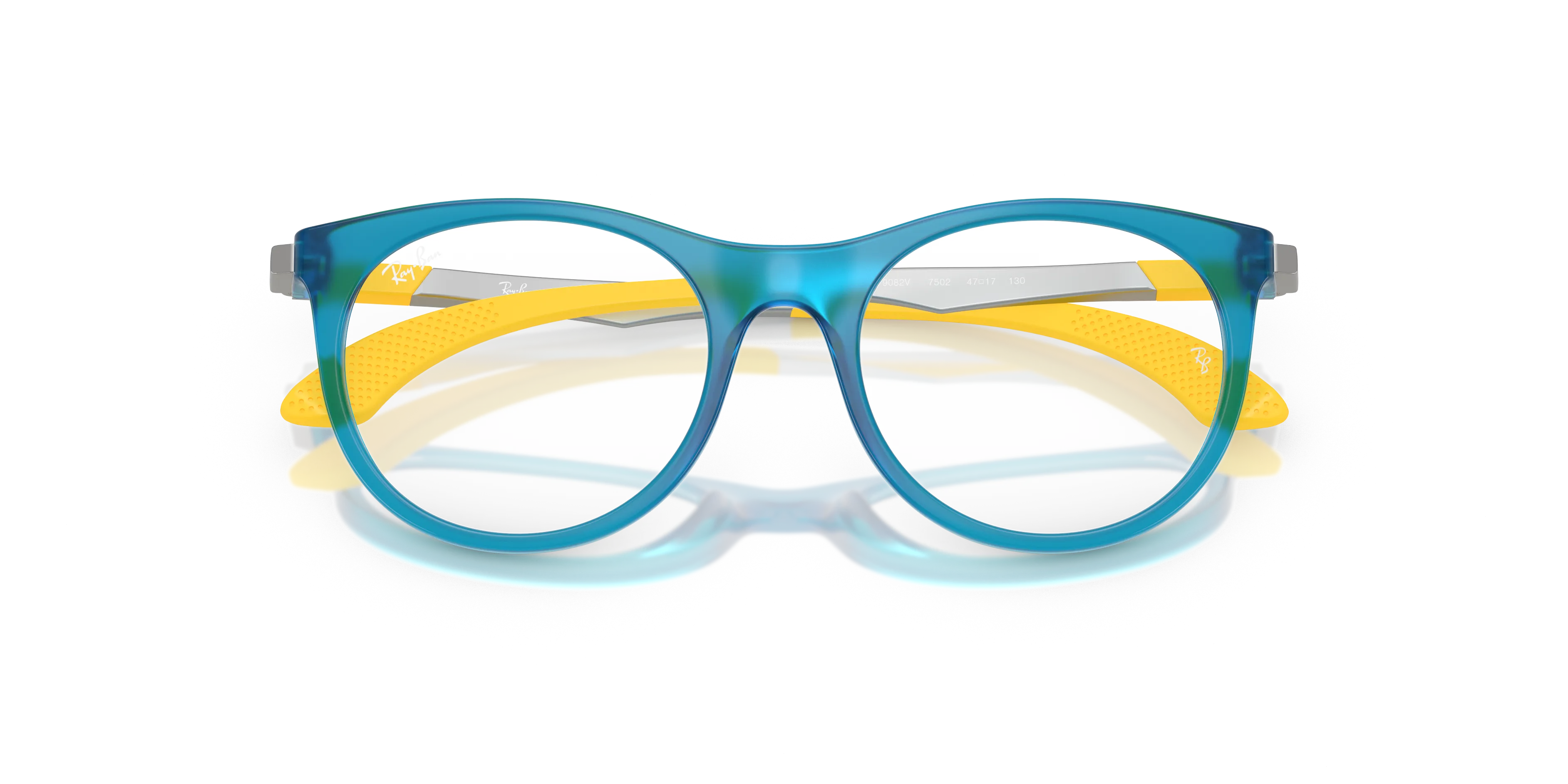 Ray - Ban RY9082V 7502 Montature da vista Nylon Blu Trasparente Pantos Normale - immagine 2
