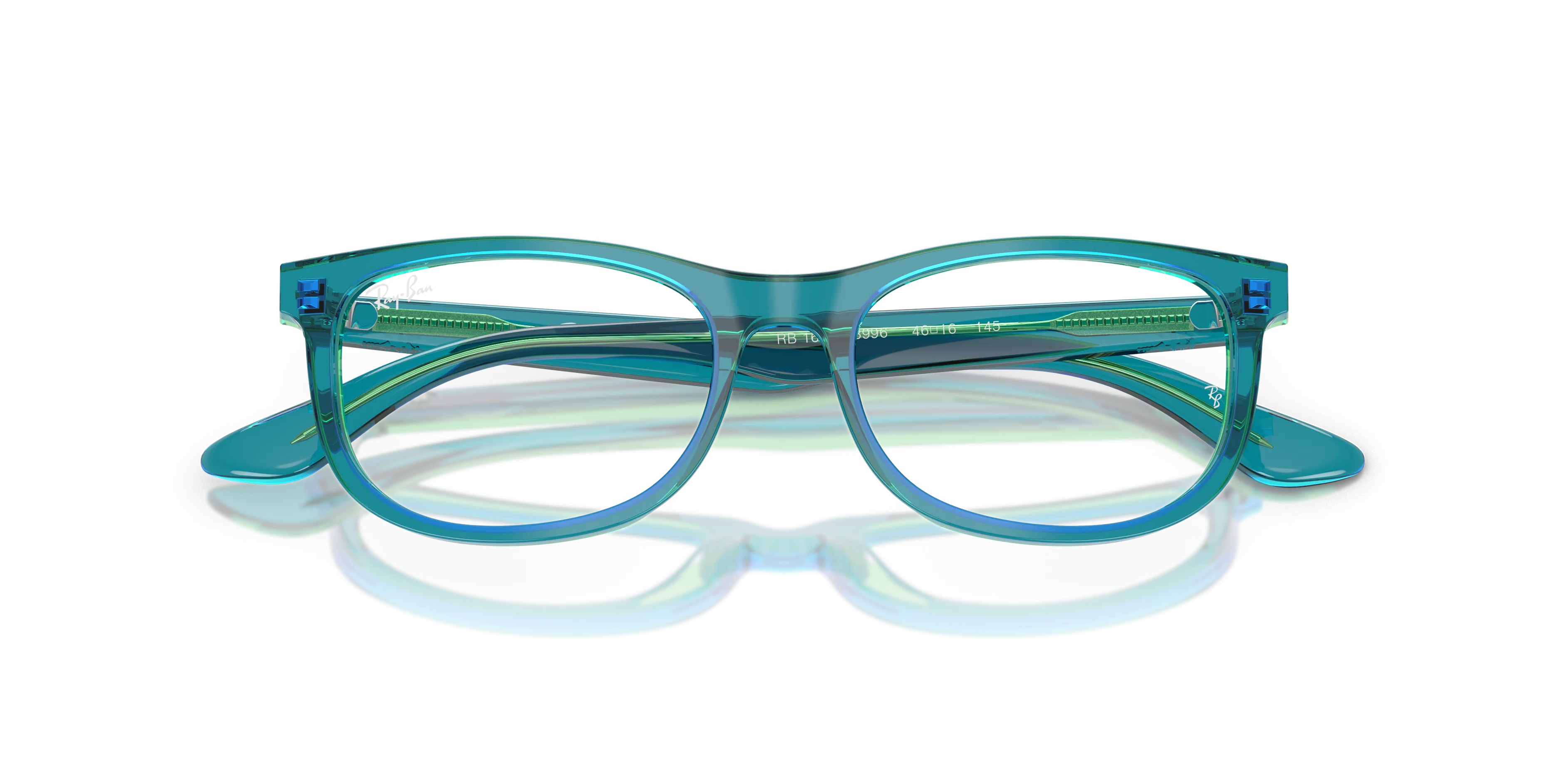 Ray - Ban RY1642 3996 Montature da vista Acetato Blu Trasparente Pillow Normale - immagine 2