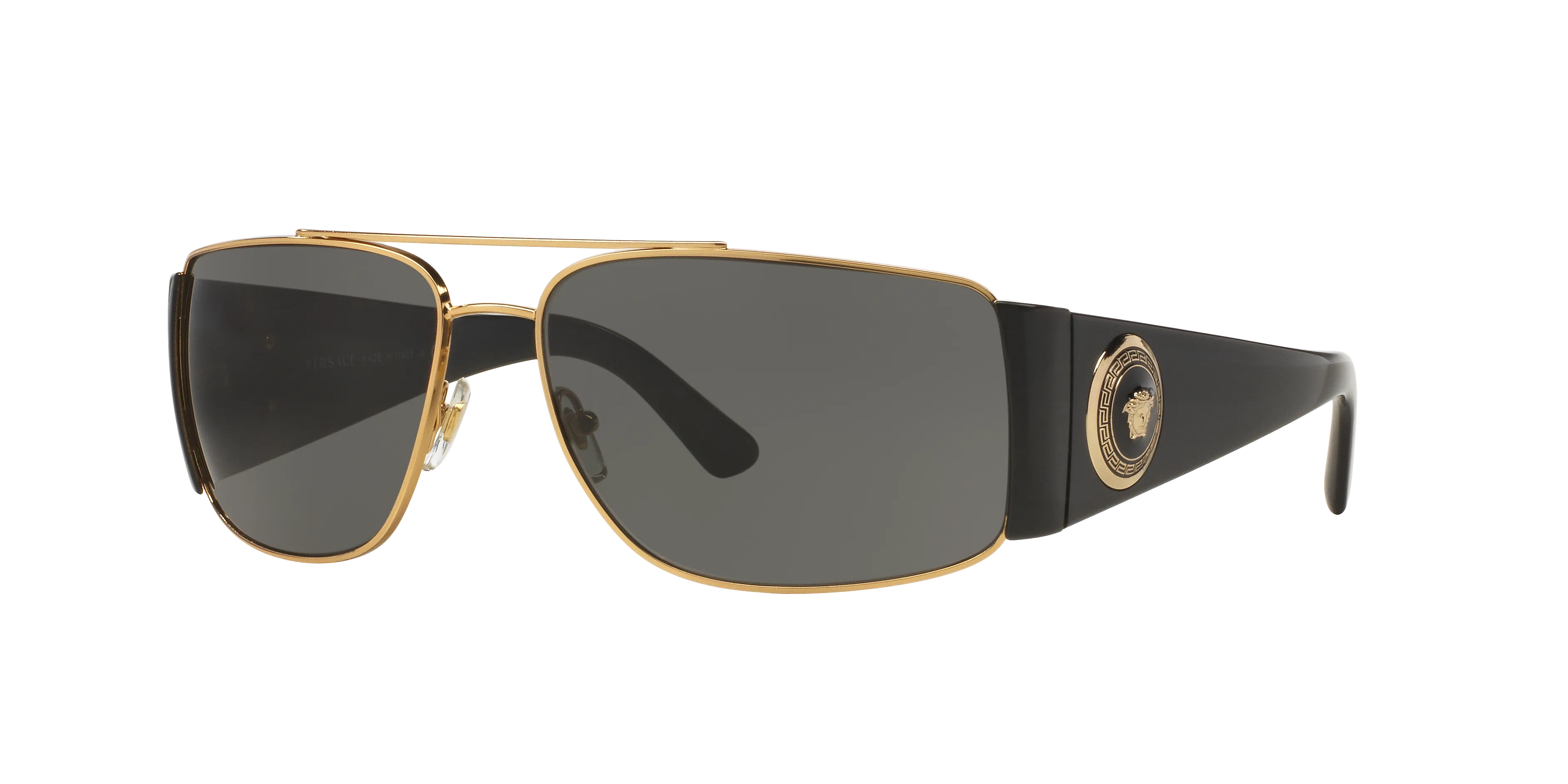 Versace VE2163 100287 Occhiali da sole Metallo Oro Grigio Squadrata Normale - immagine 1