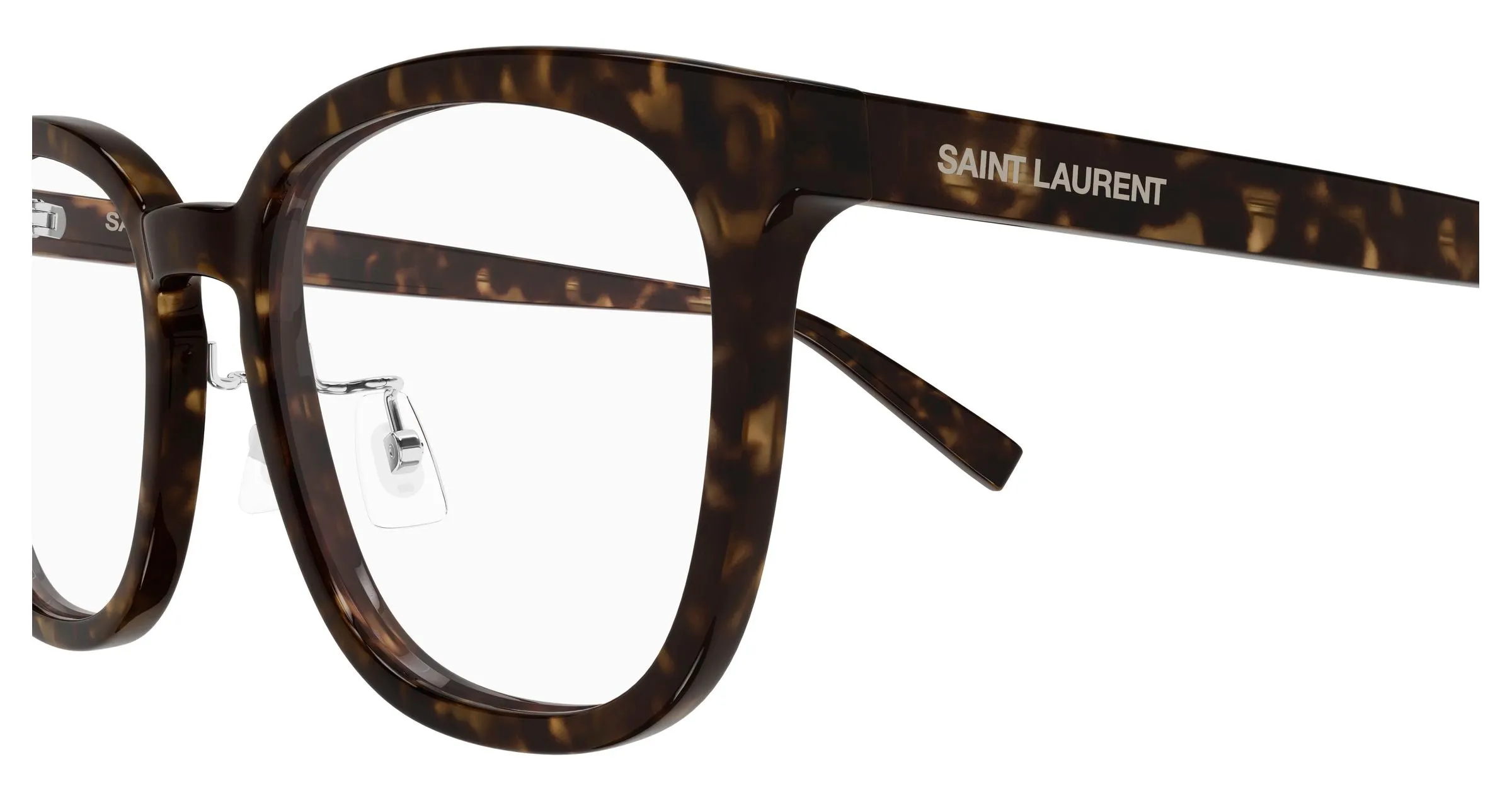 SAINT LAURENT SL 917/F 002 Montature da vista Acetato Havana Trasparente Rotonda - immagine 3